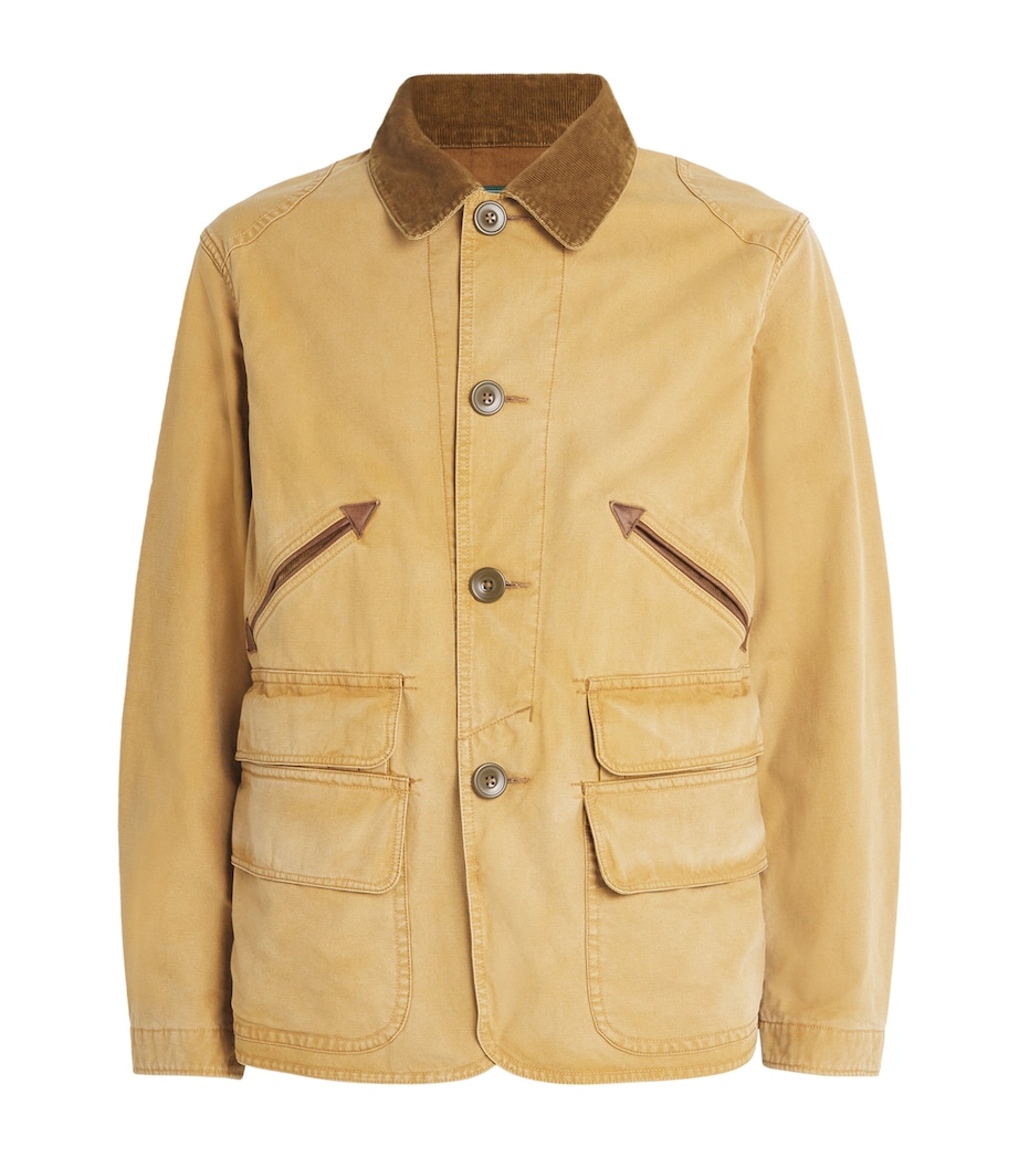 Cotton Utility Jacket BROWN Image 1