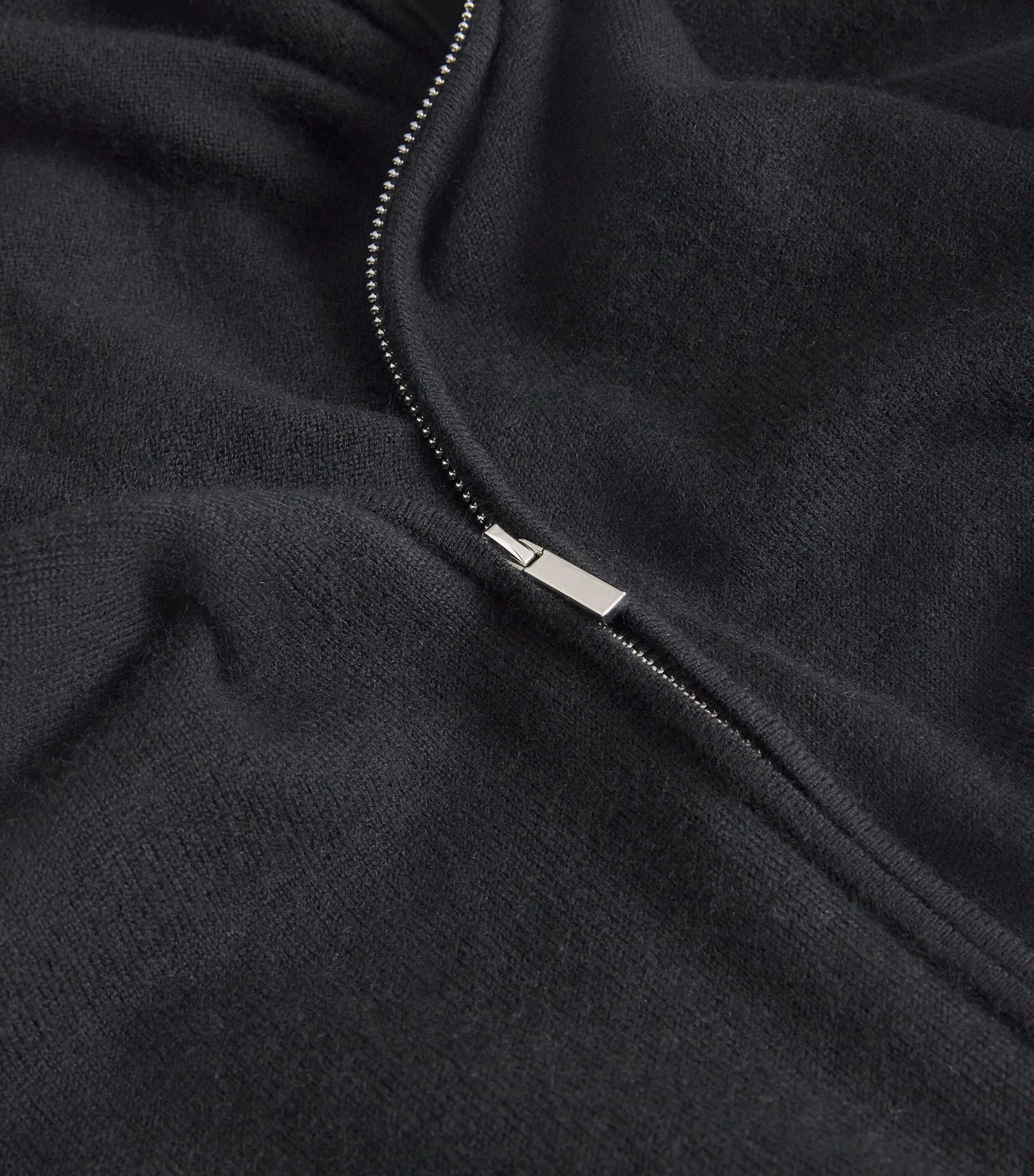 Cashmere Zip-Up Hoodie CASHMERE COAL Image 5