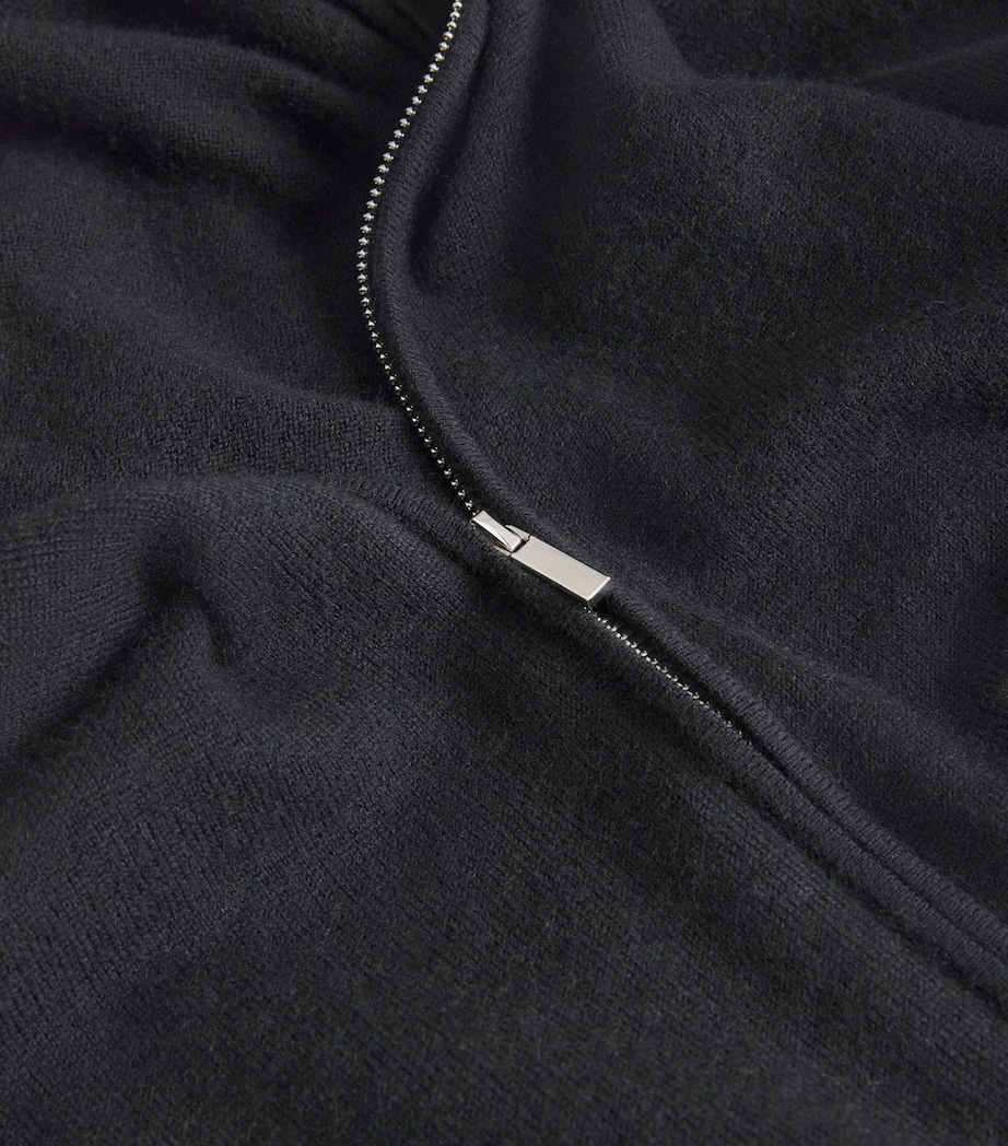 Cashmere Zip-Up Hoodie CASHMERE COAL Image 5