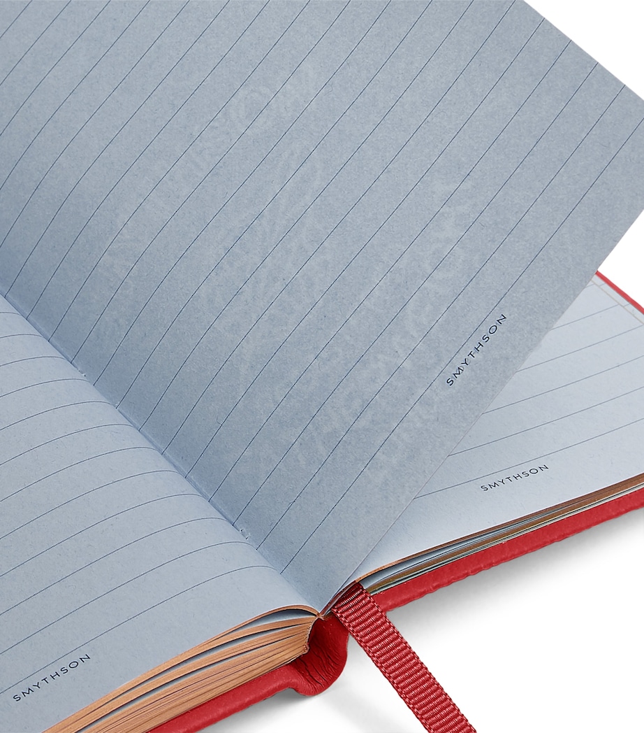 Smythson Leather Travel and Experiences Panama Notebook Scarlet Red Image 3