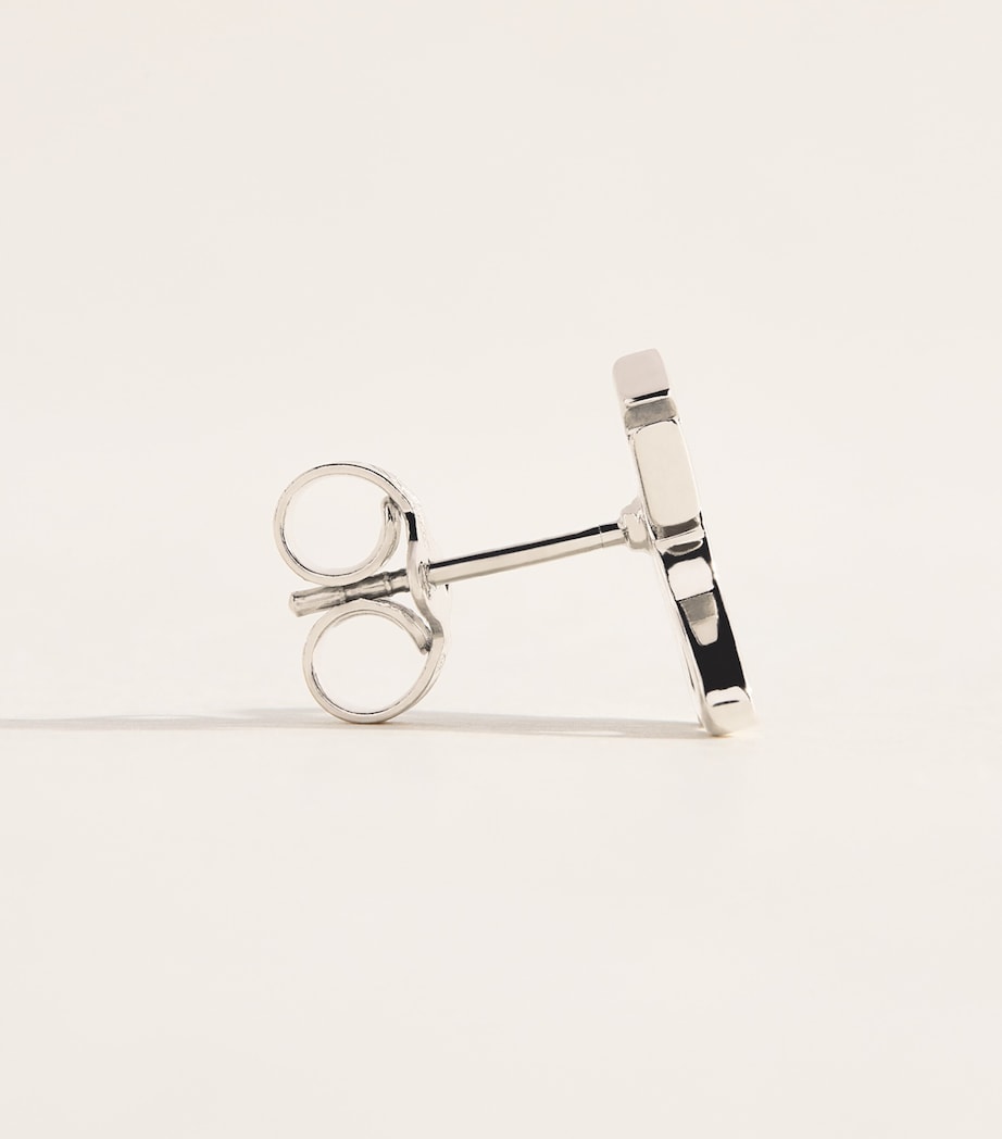 Vivienne Westwood Crispin Stud Earrings Antique Platinum Image 3