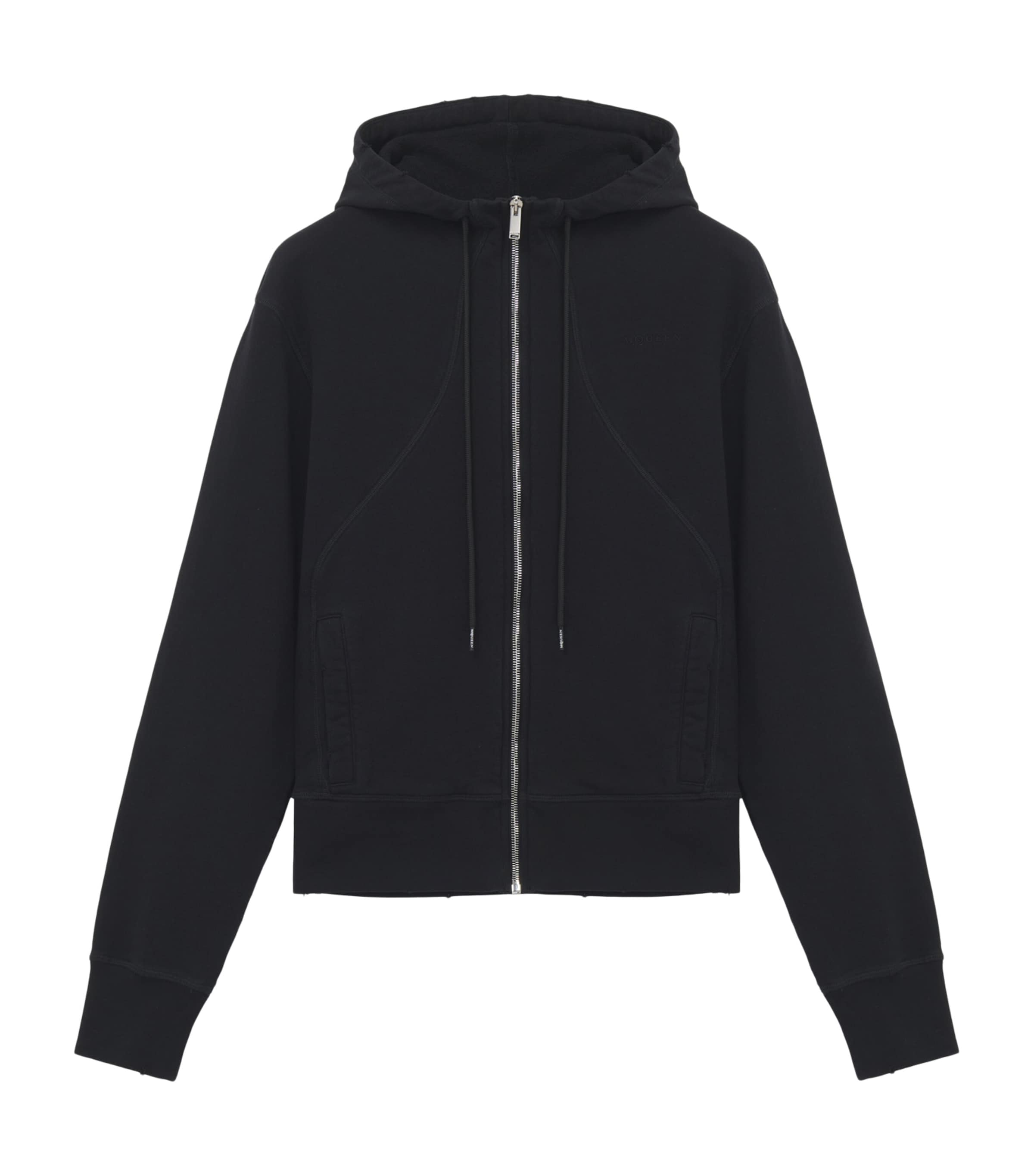McQueen Mens Distressed Hoodie Image 1