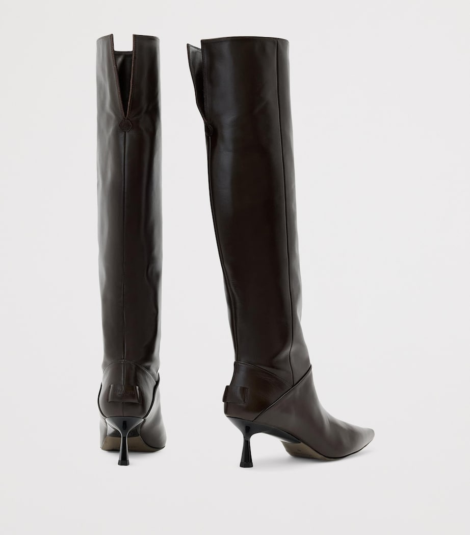 Leather Odyssey Knee-High Boots 60 BROWN Image 5