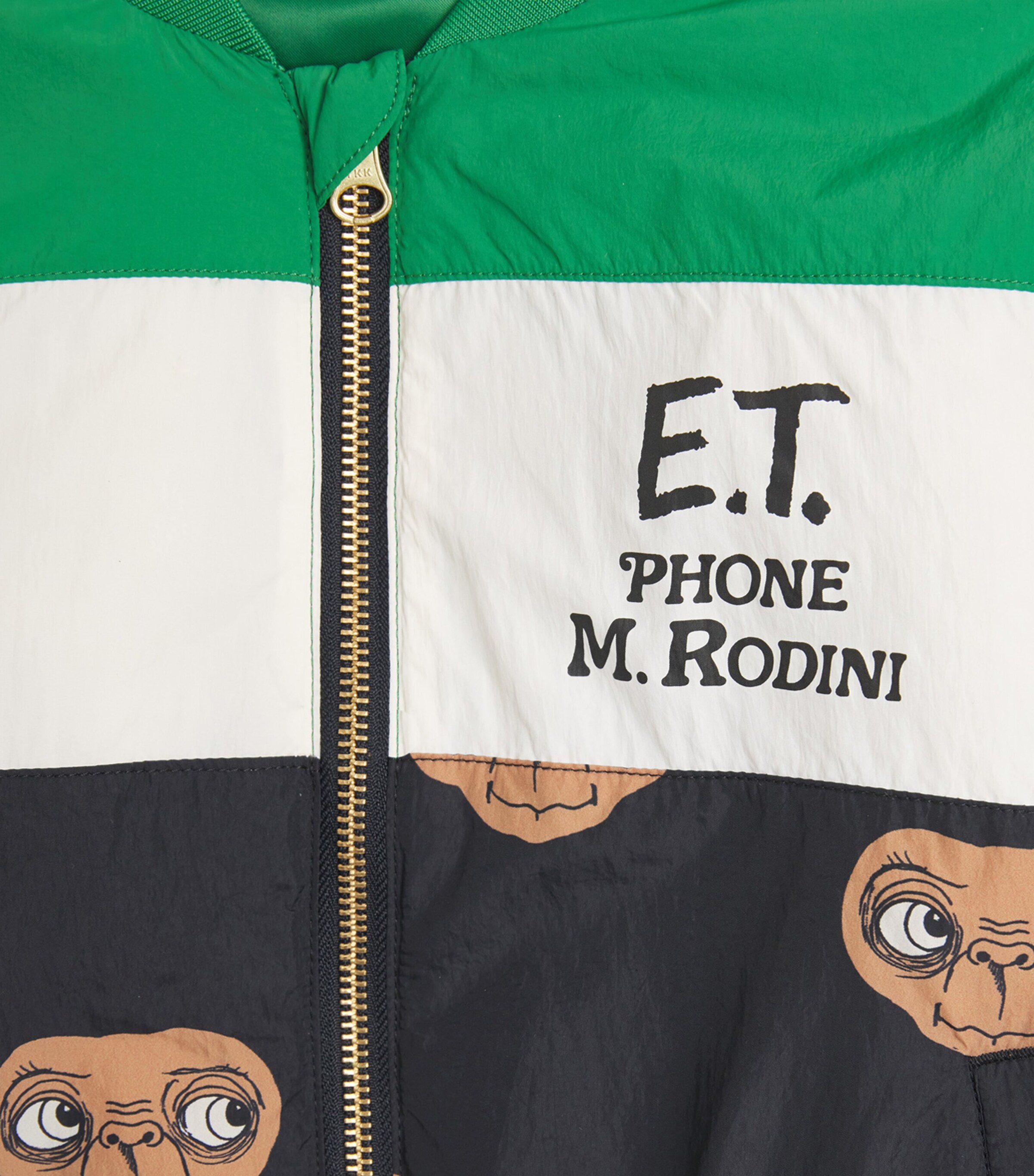 Mini Rodini x E.T. Printed Bomber Jacket (3-11 Years) Green Image 3