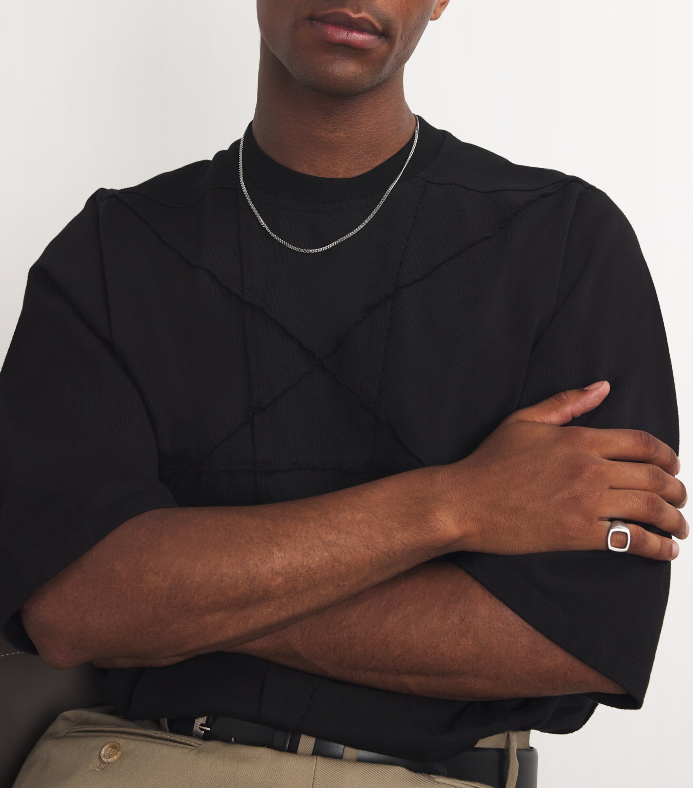 Sterling Silver Cushion Open Ring NA Image 5