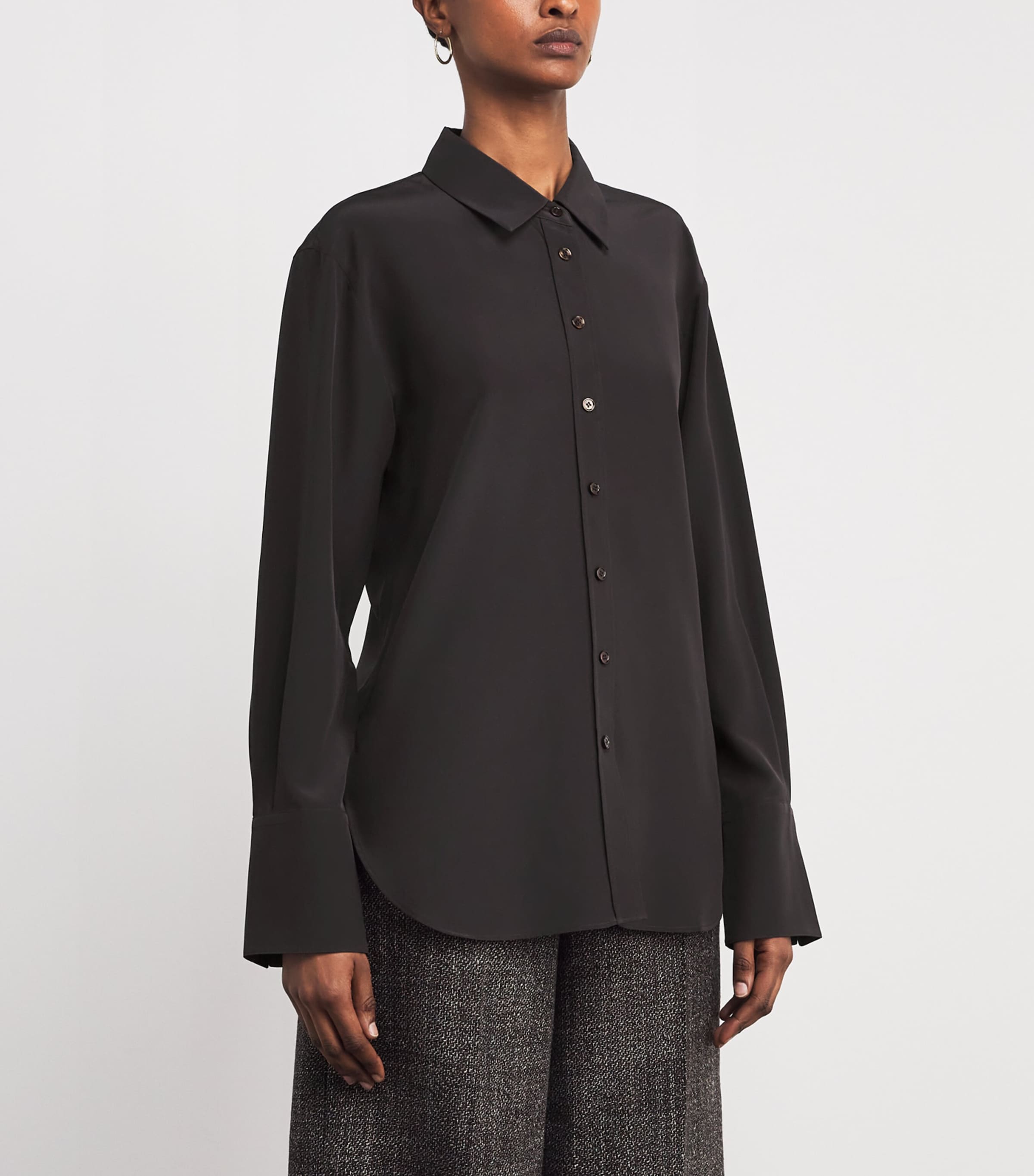 Silk Joe Shirt COCOA Image 3