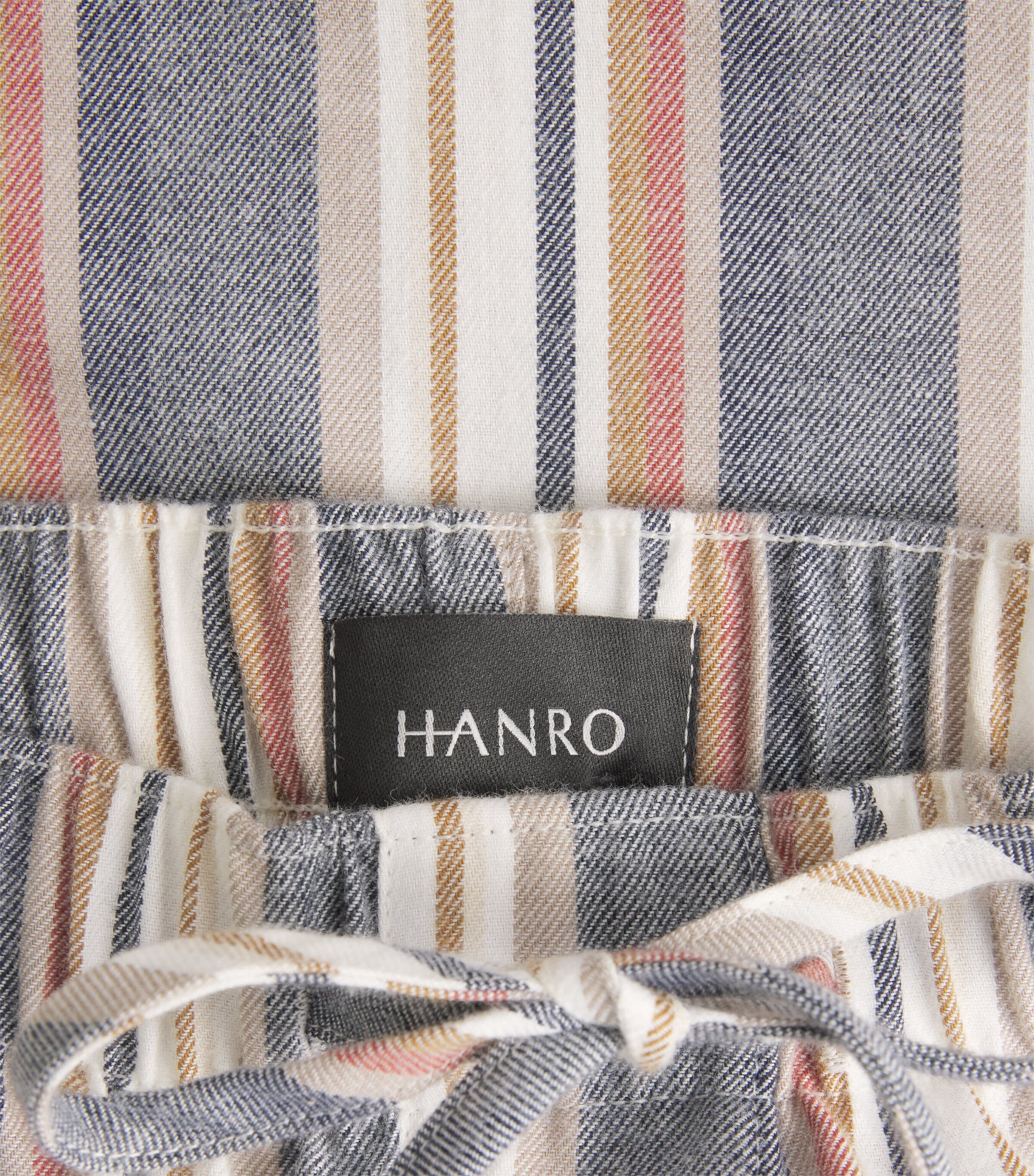 Cotton Stripe Cosy Comfort Lounge Trousers 3043 REDWOOD STRIPE Image 5