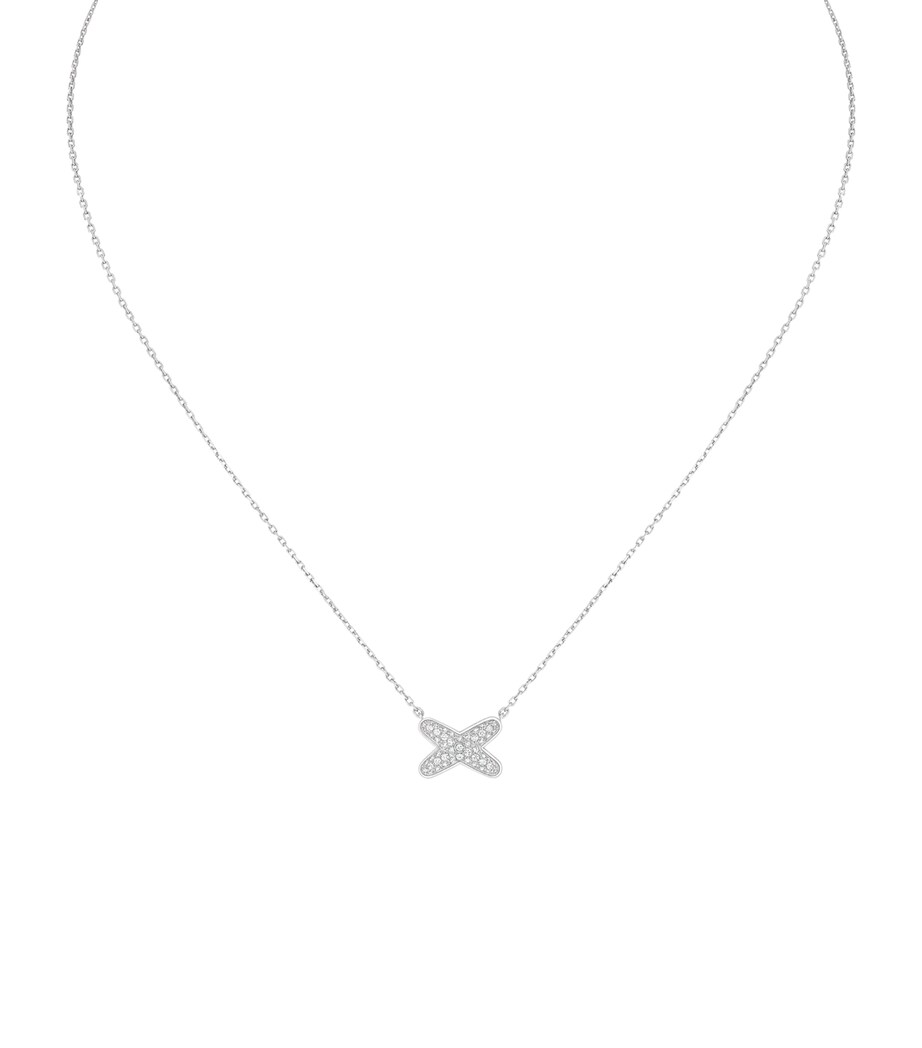 White Gold and Diamond Jeux de Liens Pendant Necklace WHITE GOLD Image 1