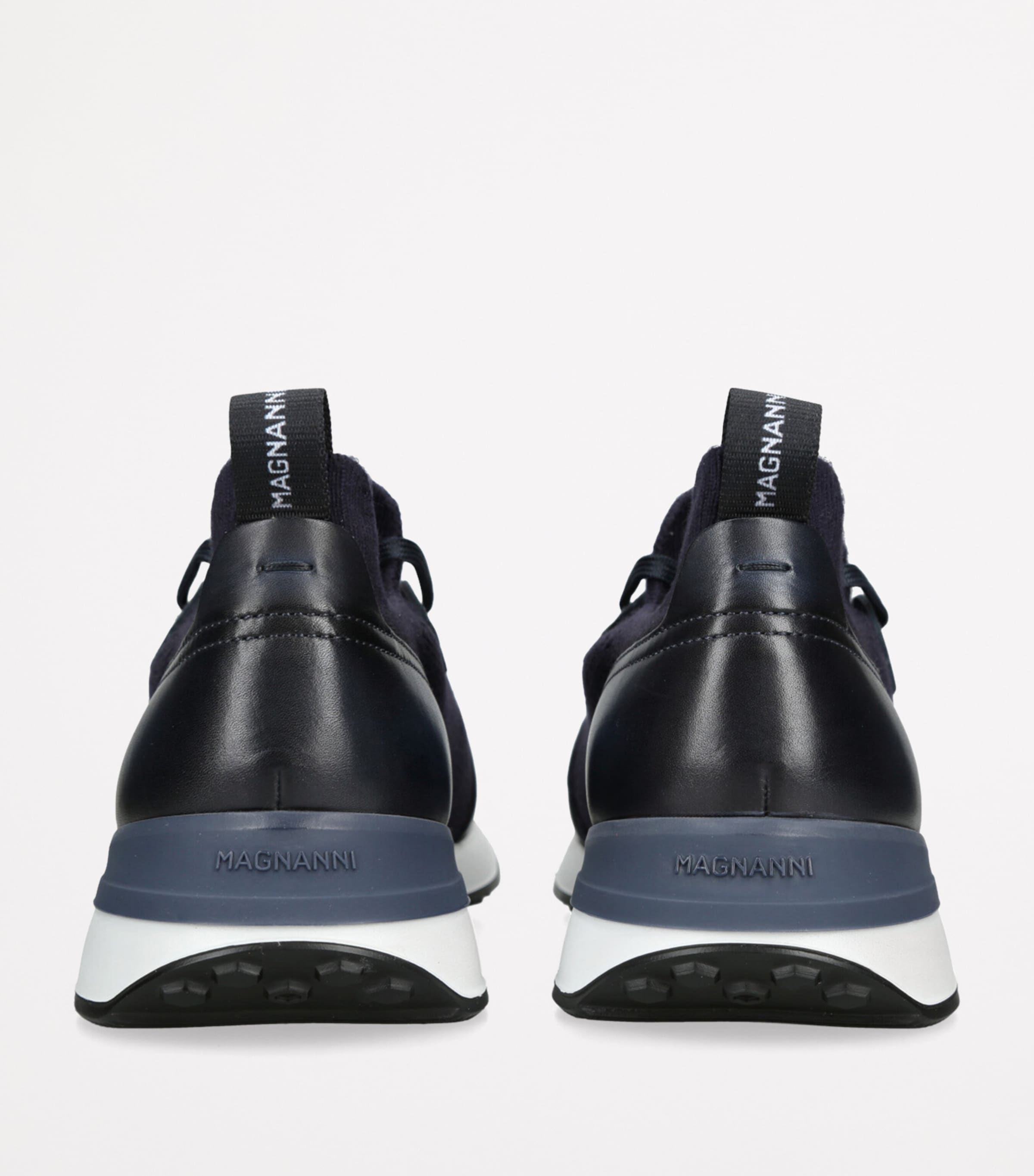 Leather-Trim Grafton Sneakers NAVY Image 4