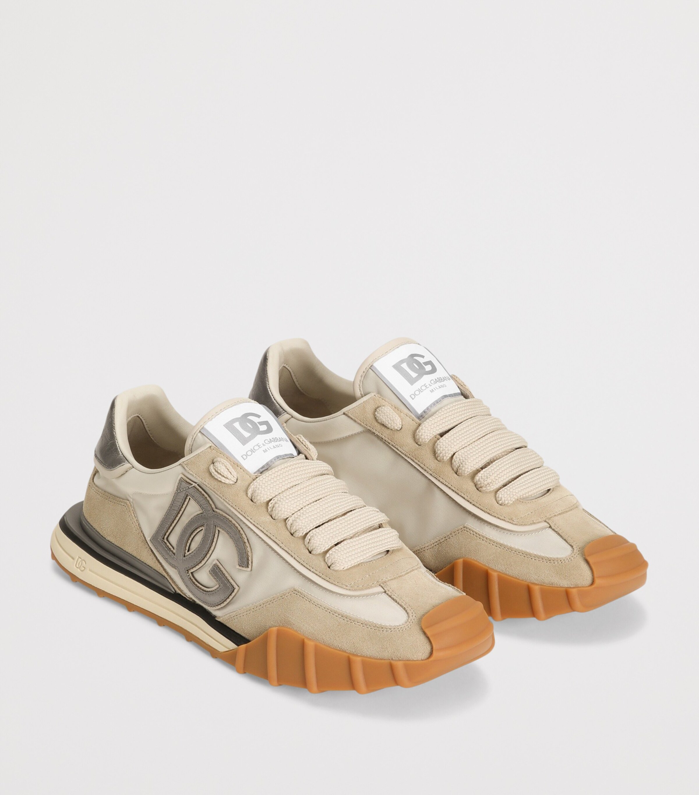 Dolce&Gabbana Logo Sneakers Ivory/silver Image 2