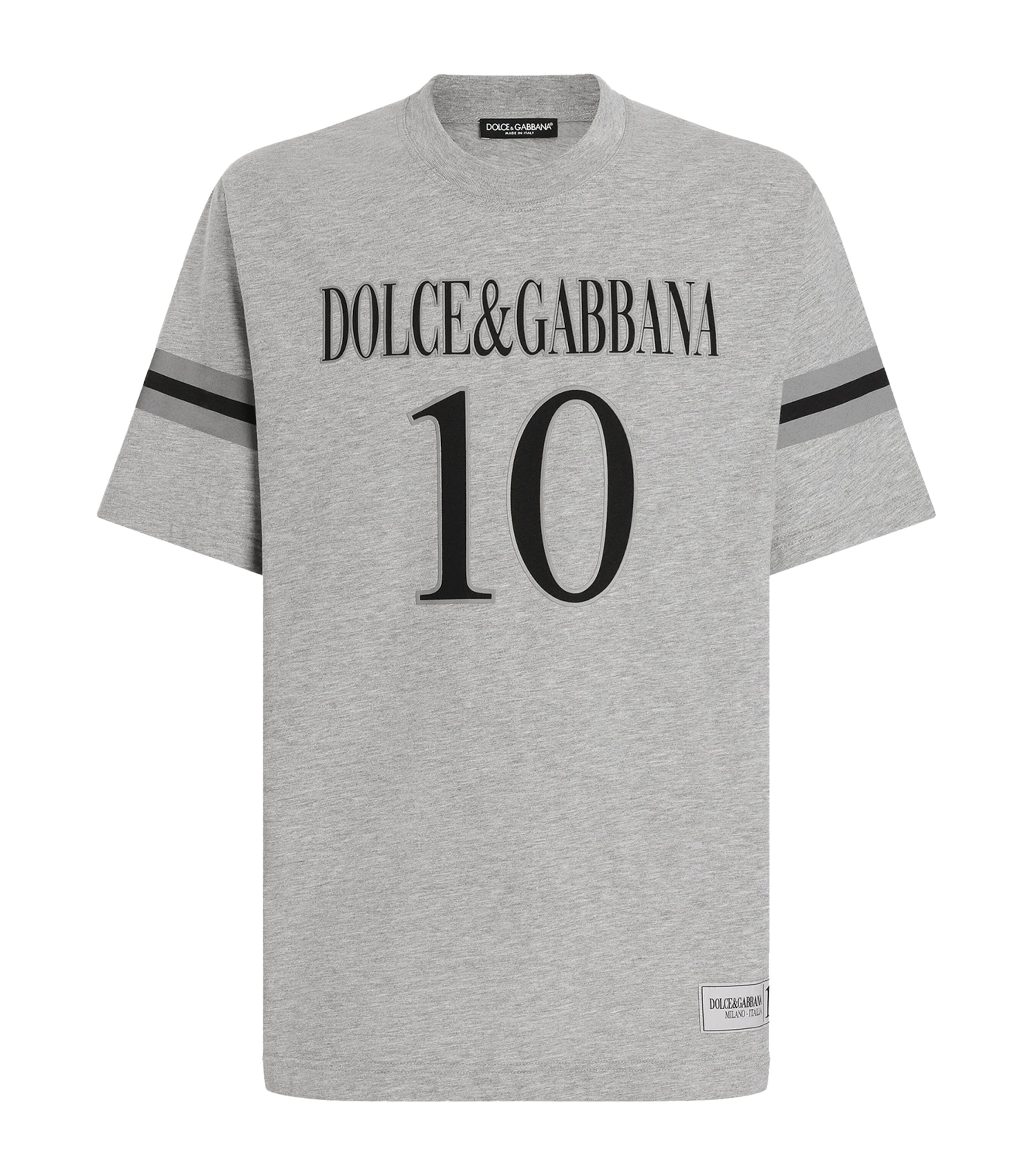 Dolce & Gabbana ストライプ 刺繍ロゴ 半袖 Tシャツ 楽天市場】ドルチェ&ガッバーナ tシャツ（柄ロゴ）（Tシャツ