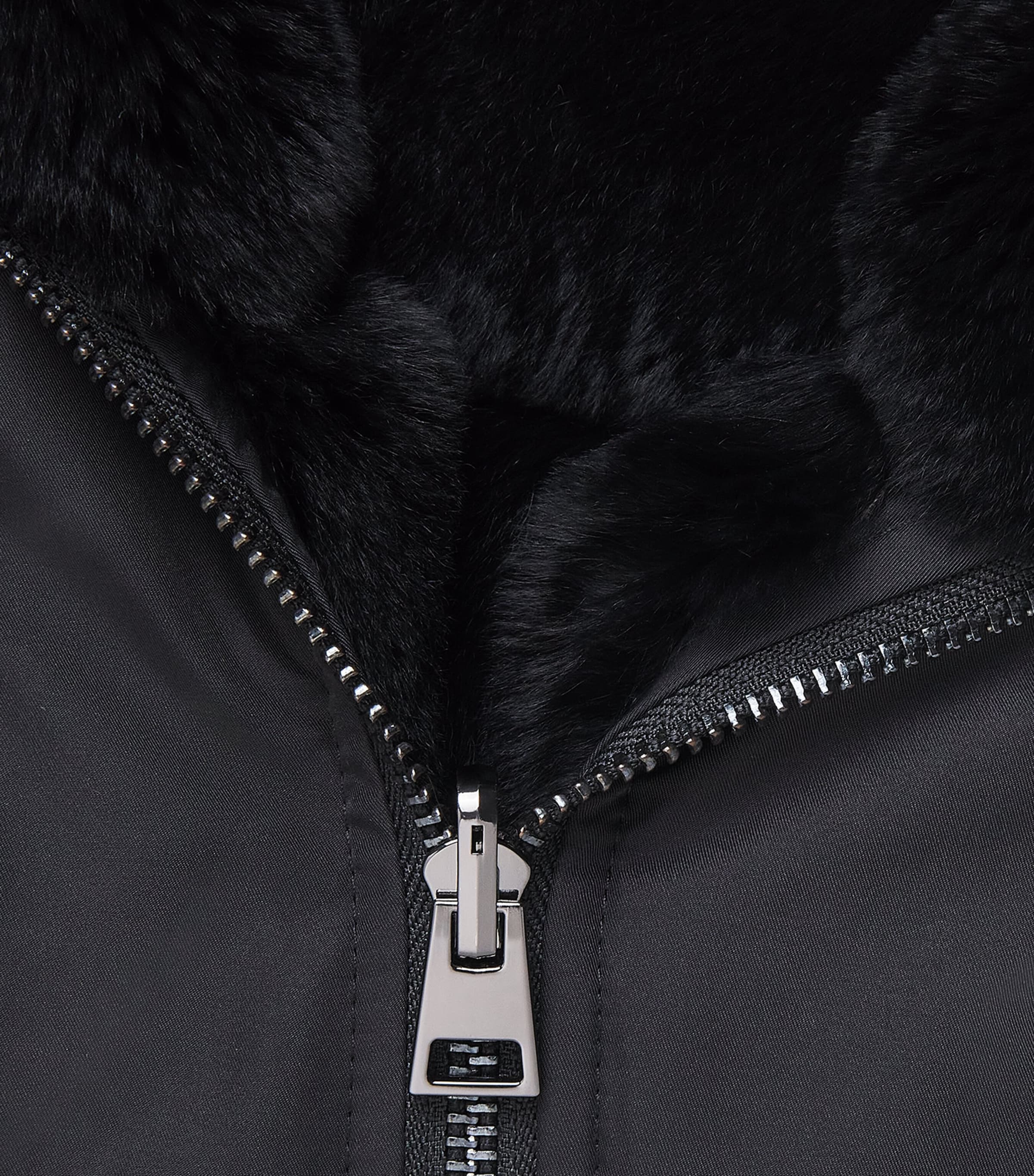 Fox-Rabbit Fur-Trim Parka C99 Image 5