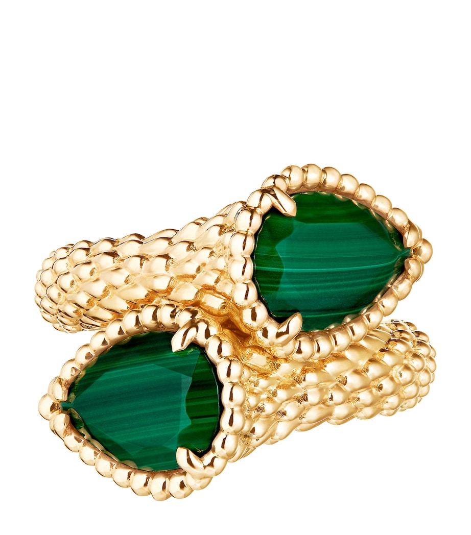 Yellow Gold and Malachite Serpent Bohème Two Motif Ring NO COLOUR Image 3