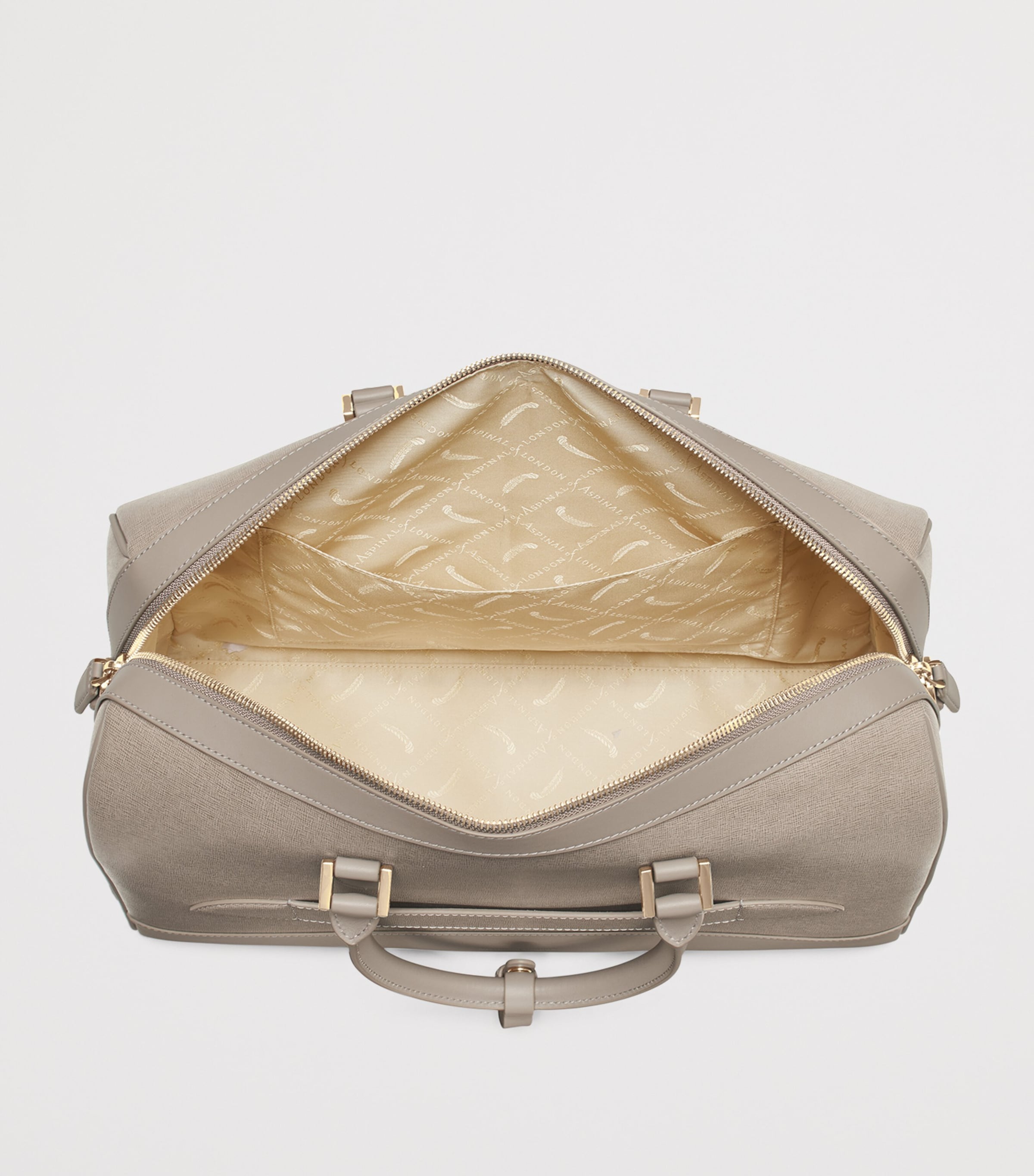 Leather Connaught Holdall TAUPE Image 5