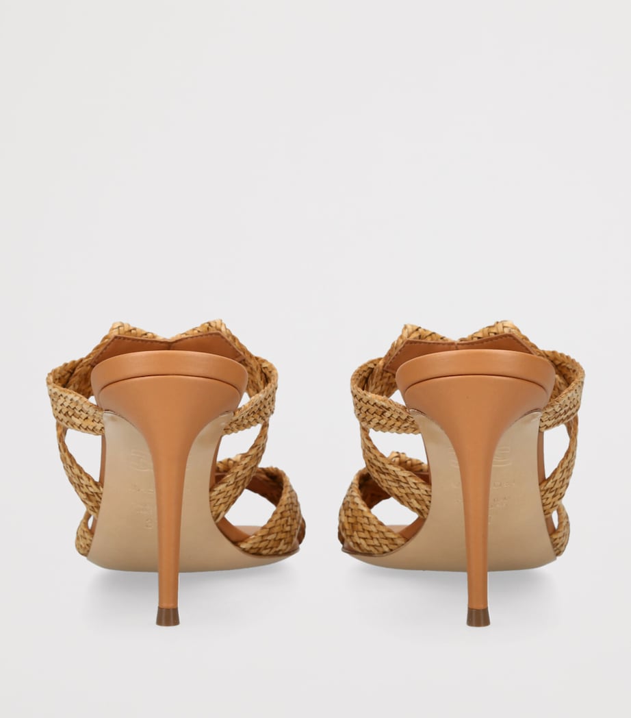 Casadei Leather Mariposa Mules 80 Brown Image 2