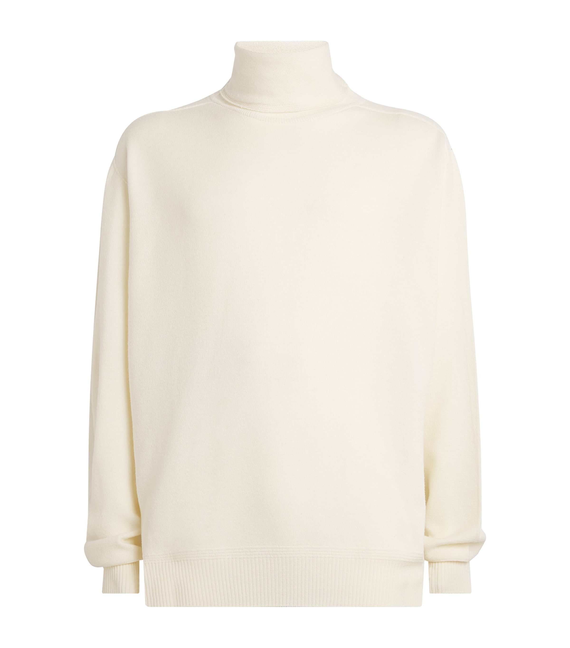 Issey Miyake Wool Rollneck Sweater In Ivory