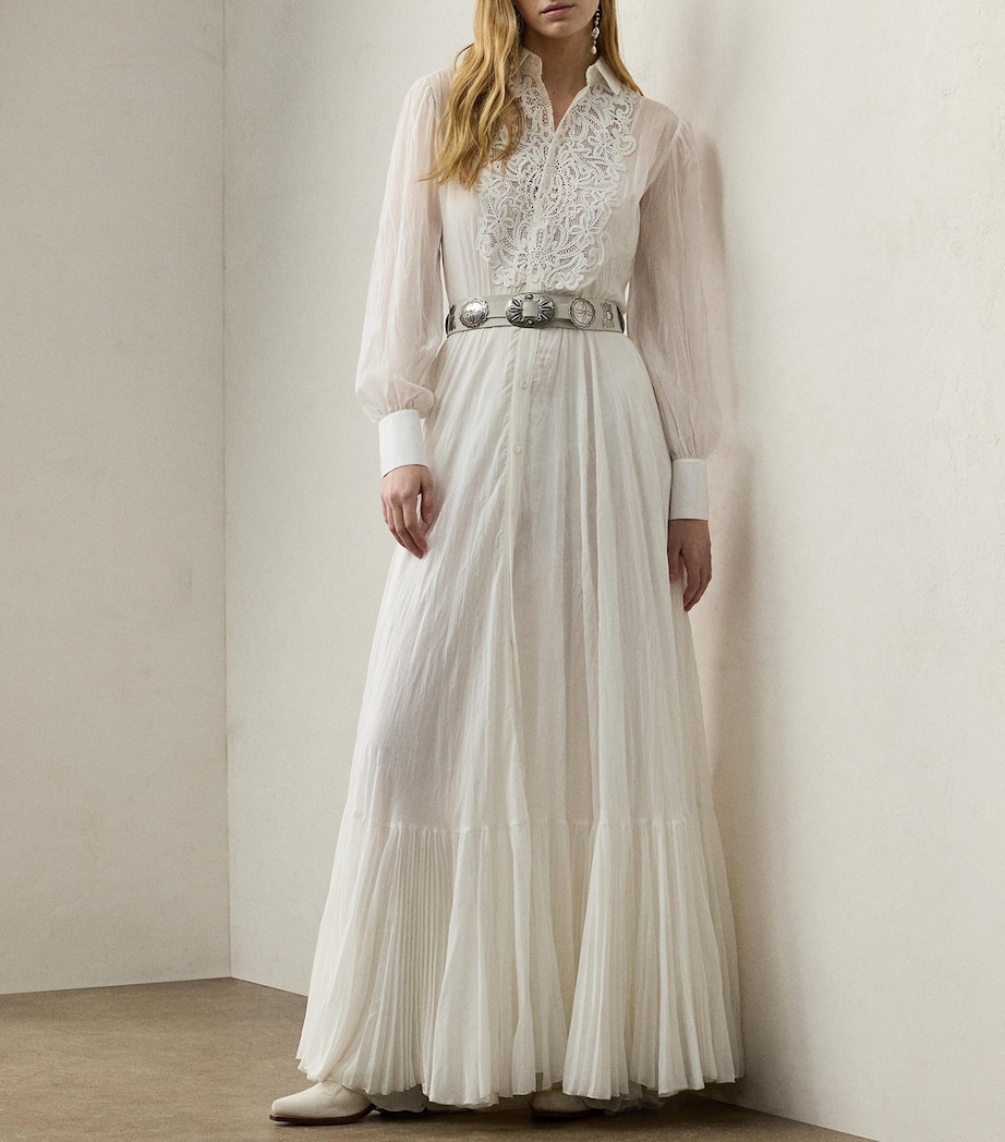 Embroidered Seymour Dress WHITE Image 4