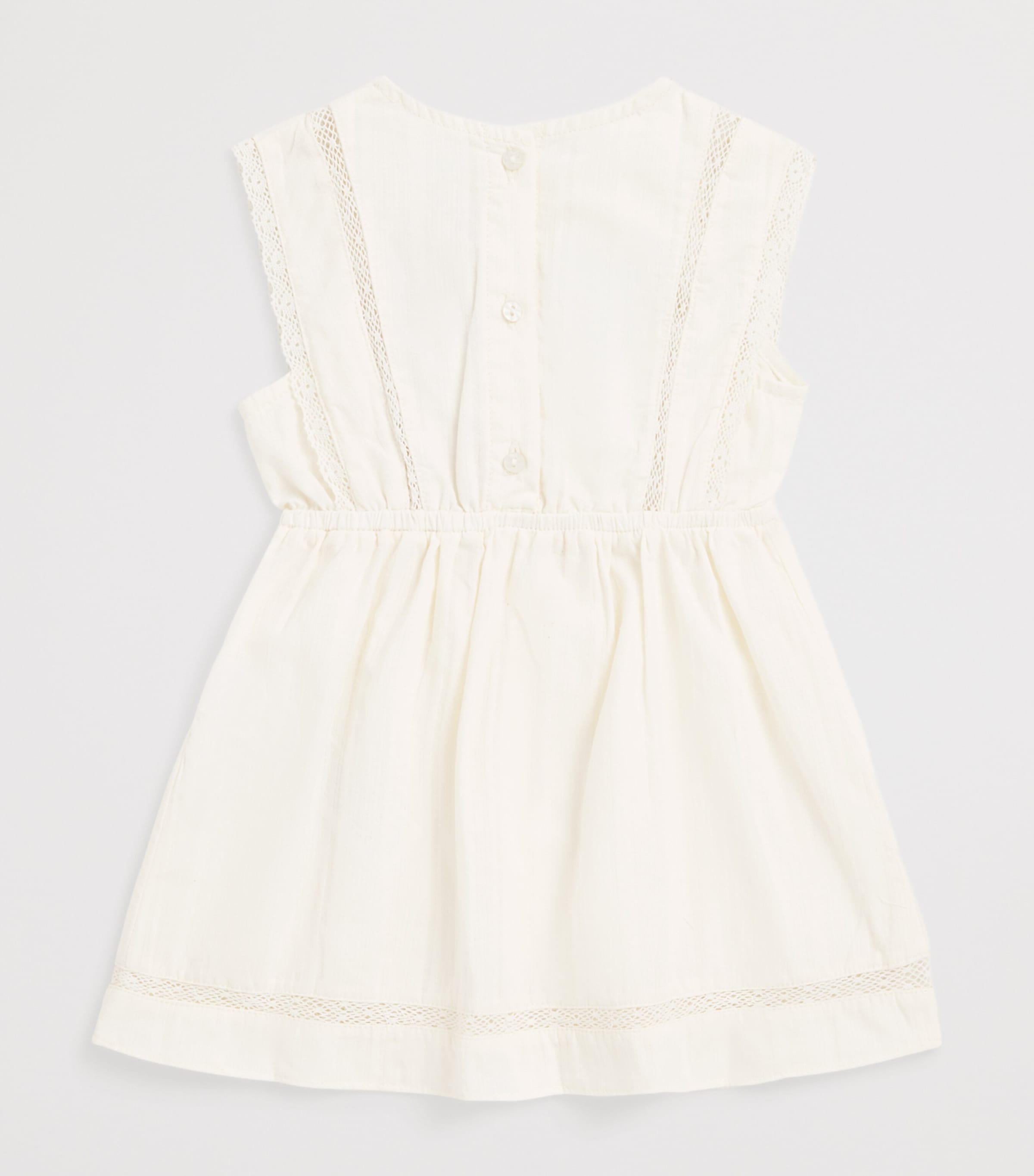 Gingersnaps Cotton Charlee Dress (6-36 Months) Offwhite Image 2