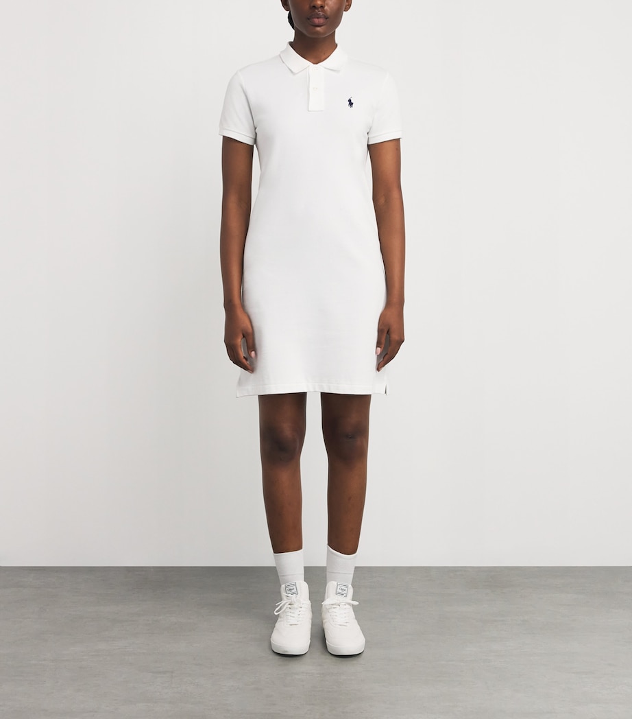 Cotton Polo Dress WHT C7196 Image 3