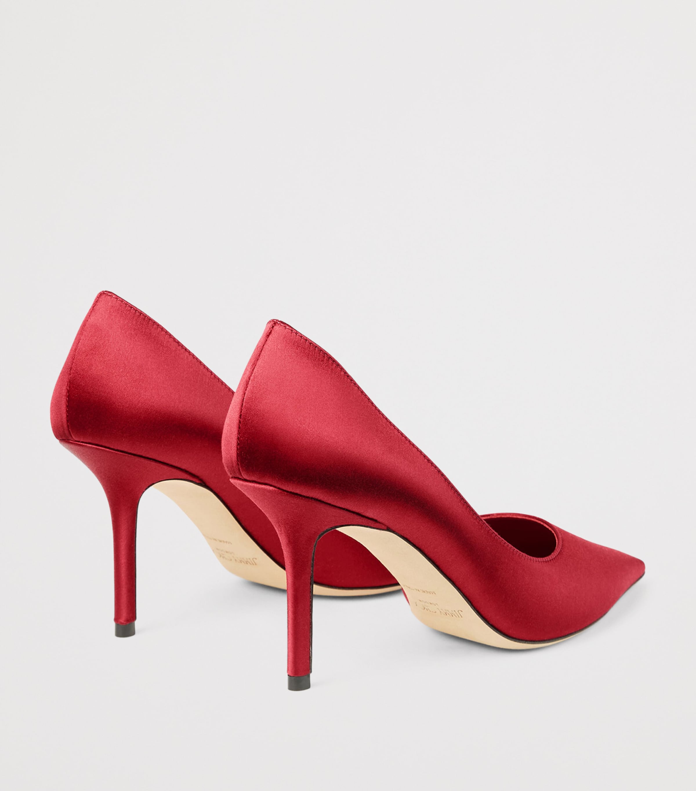 Love 85 Satin Pumps RUBY RED Image 5