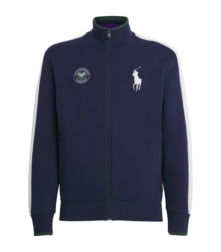 RLX Ralph Lauren Mens x Wimbledon Zip-Up Jacket Rfd Nvy/cer Wht Image 1