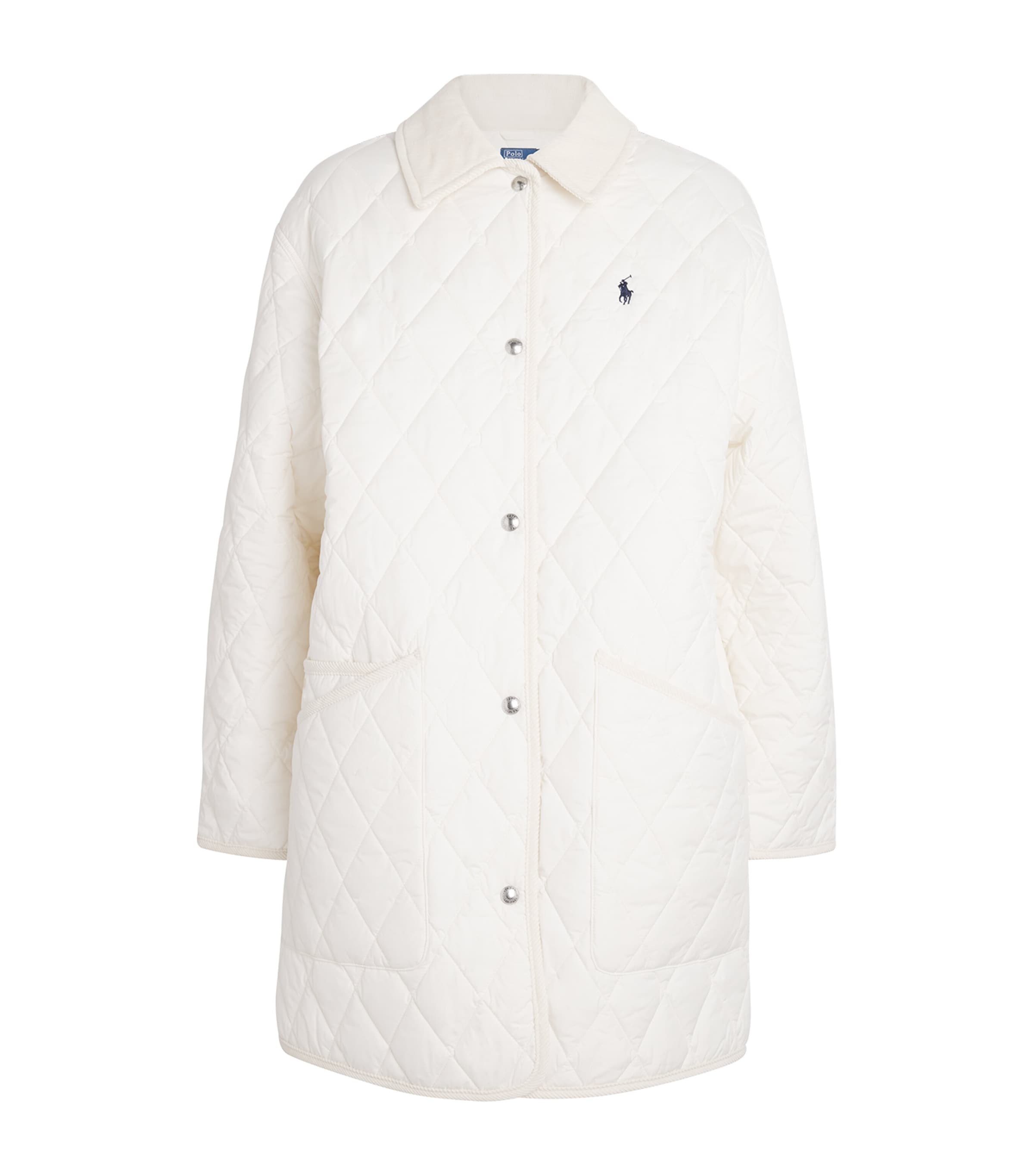 Polo Ralph Lauren Quilted Polo Pony Jacket In Neutral
