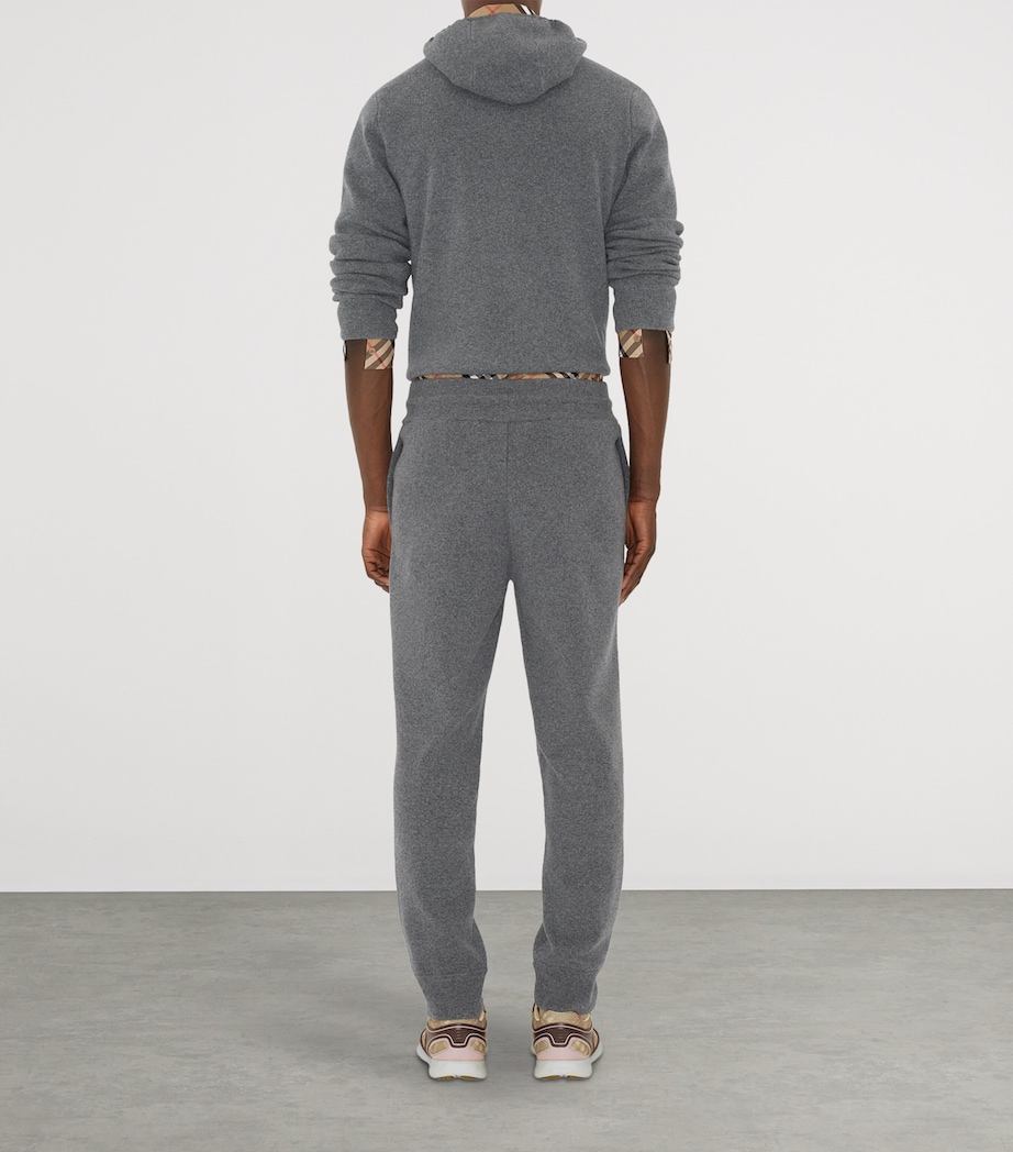 Cashmere-Blend Logo Sweatpants GREY Image 4