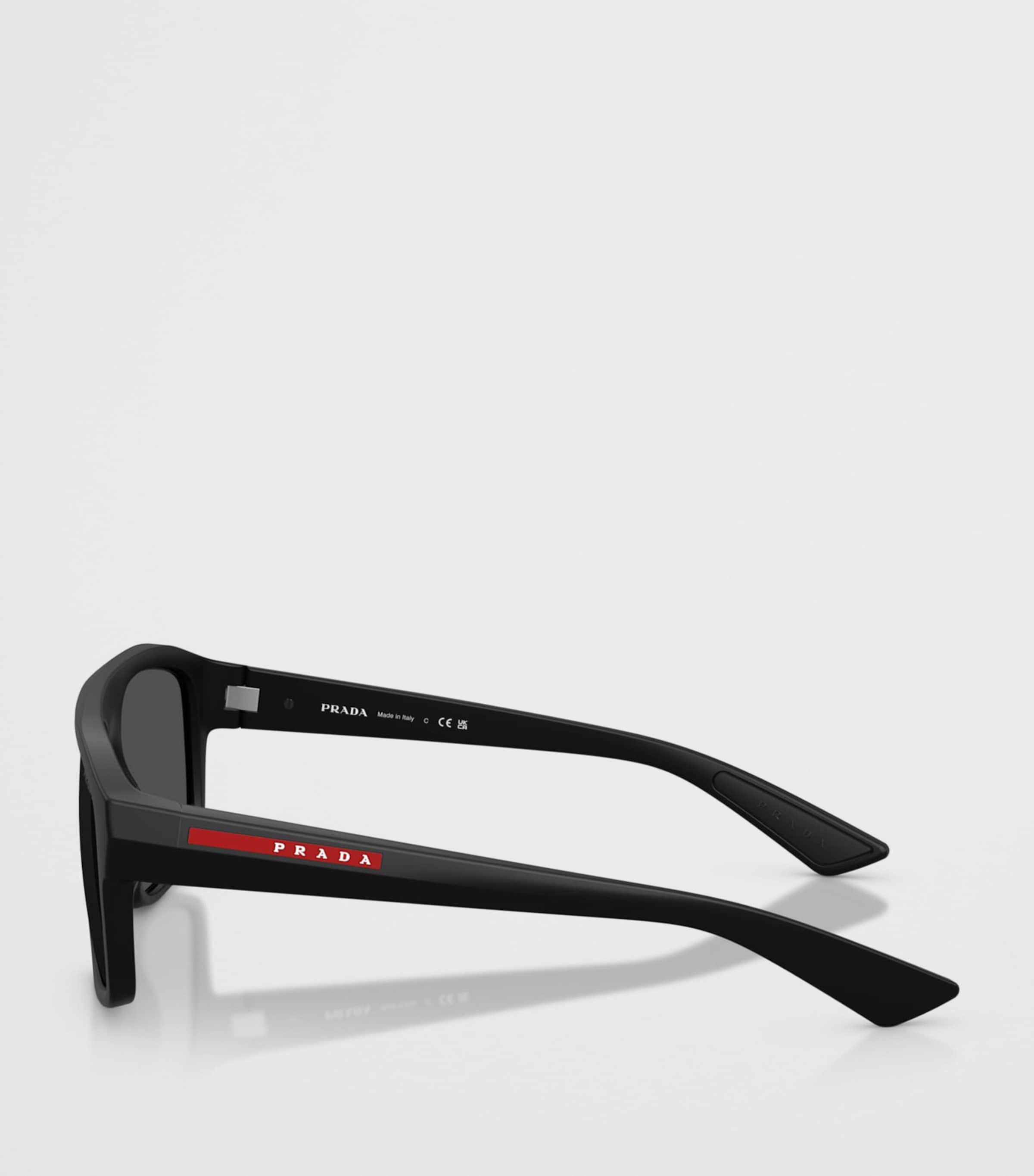 Prada Linea Rossa Irregular Sunglasses Black Image 3