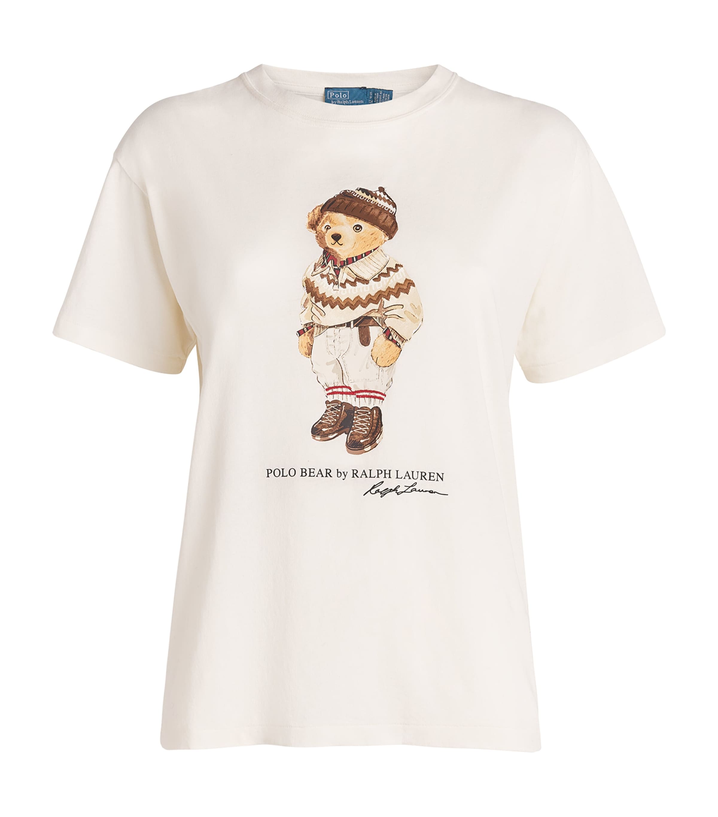 Cotton Polo Bear T-Shirt WARM WHITE Image 1