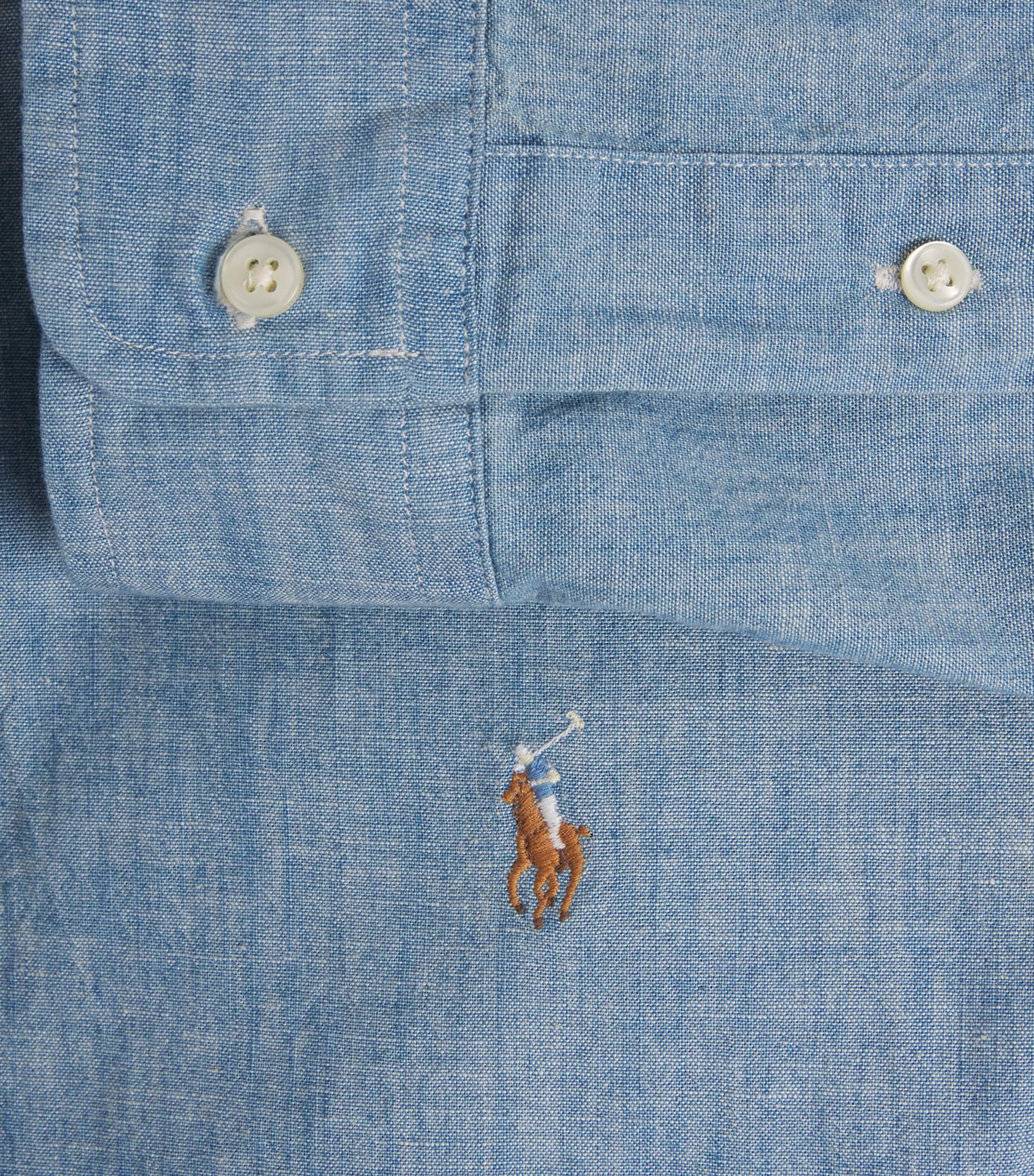 Polo Ralph Lauren Mens Denim Shirt Blue Image 6