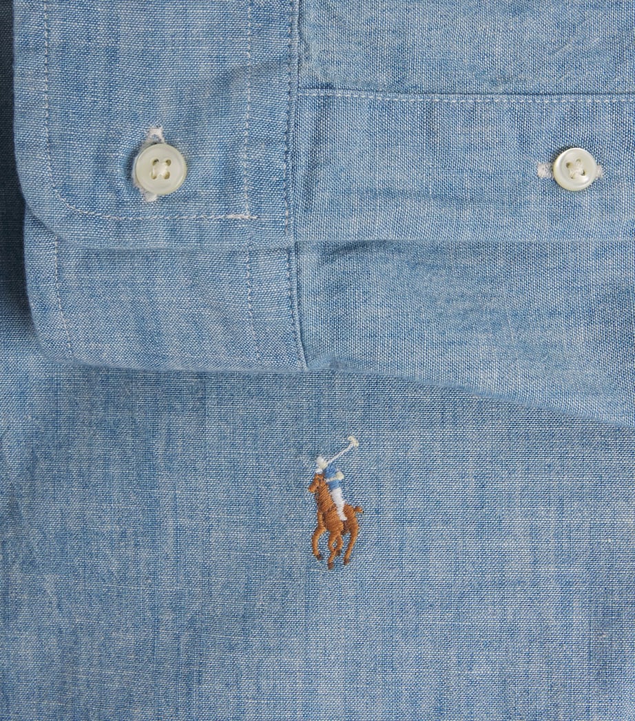 Polo Ralph Lauren Mens Denim Shirt Blue Image 6