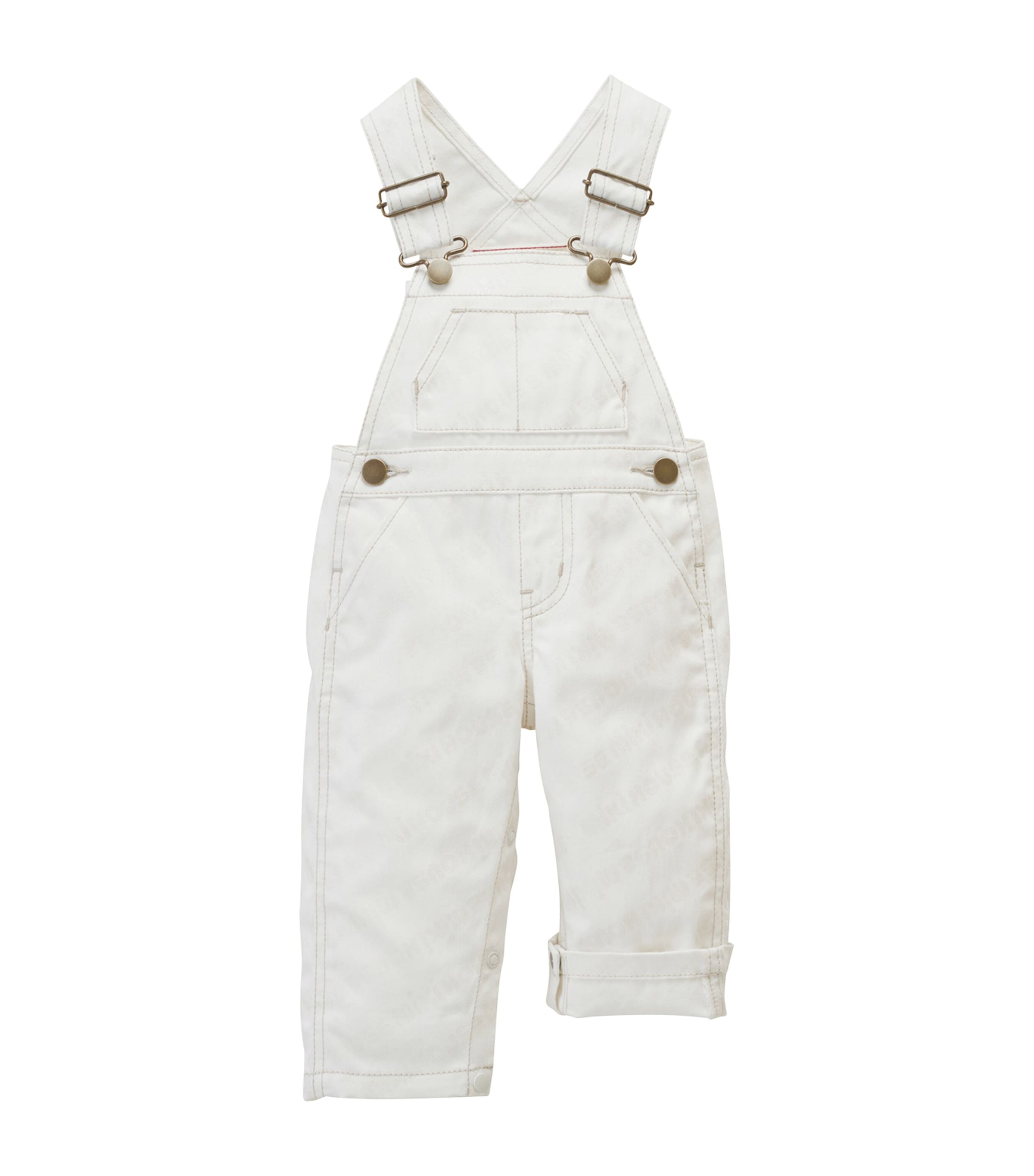 Miki House Denim Dungarees In White