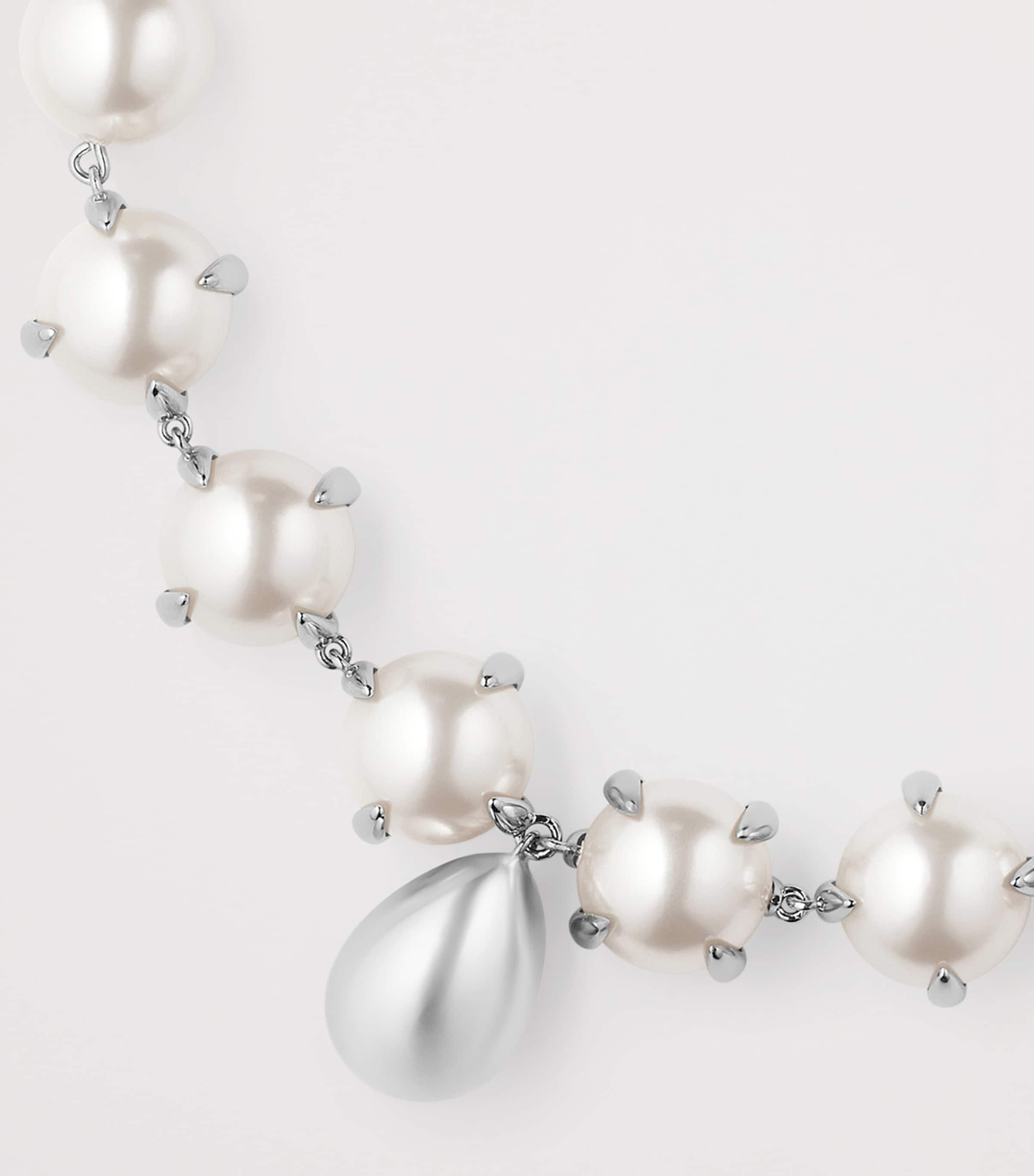 Givenchy Faux Pearl Necklace White/silvery Image 4