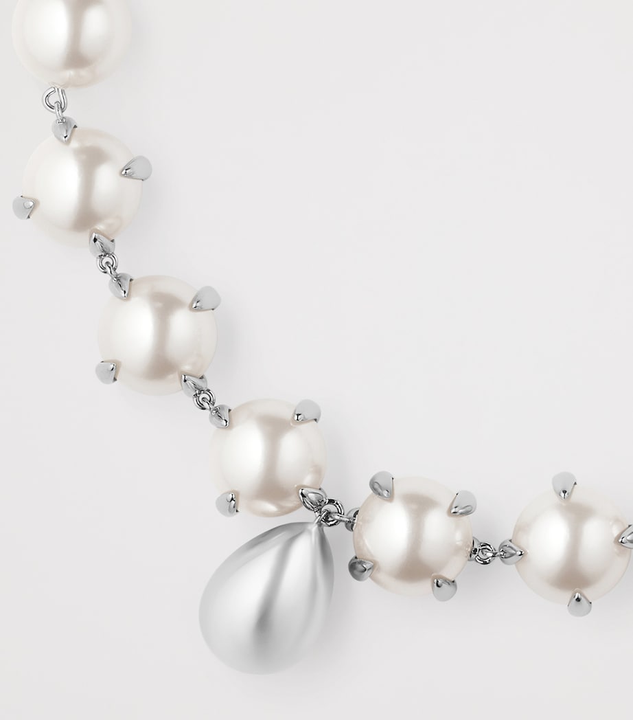 Givenchy Faux Pearl Necklace White/silvery Image 4