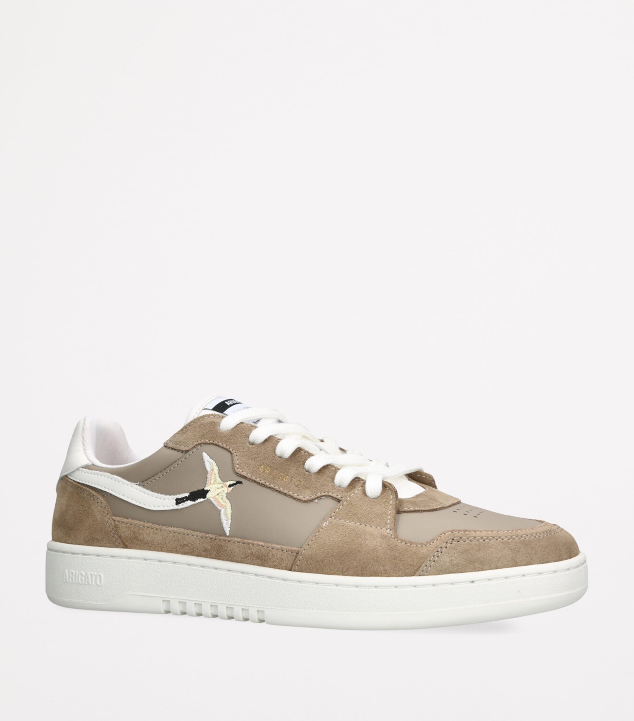 Axel Arigato Suede Dice Lo Bee Bird Low-Top Sneakers Beige Comb Image 3