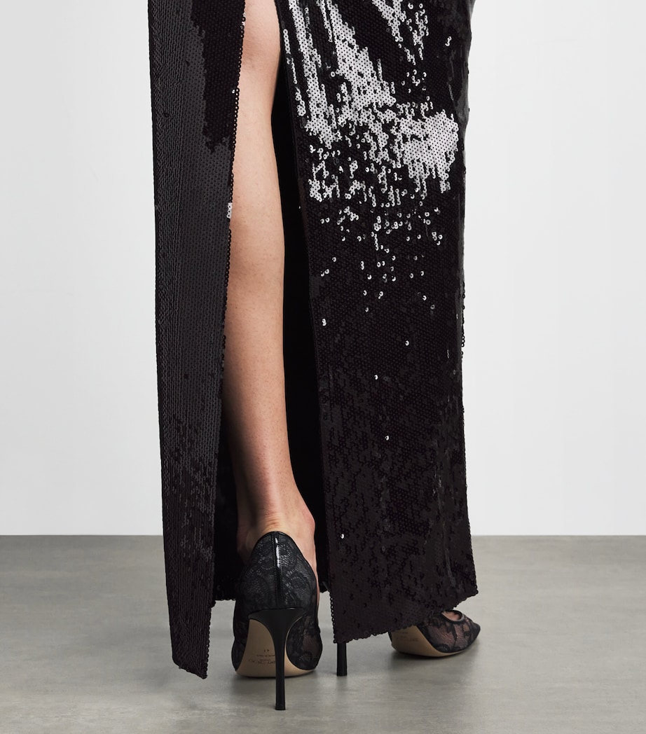 Crystal Snake Lyra Gown BLACK Image 6