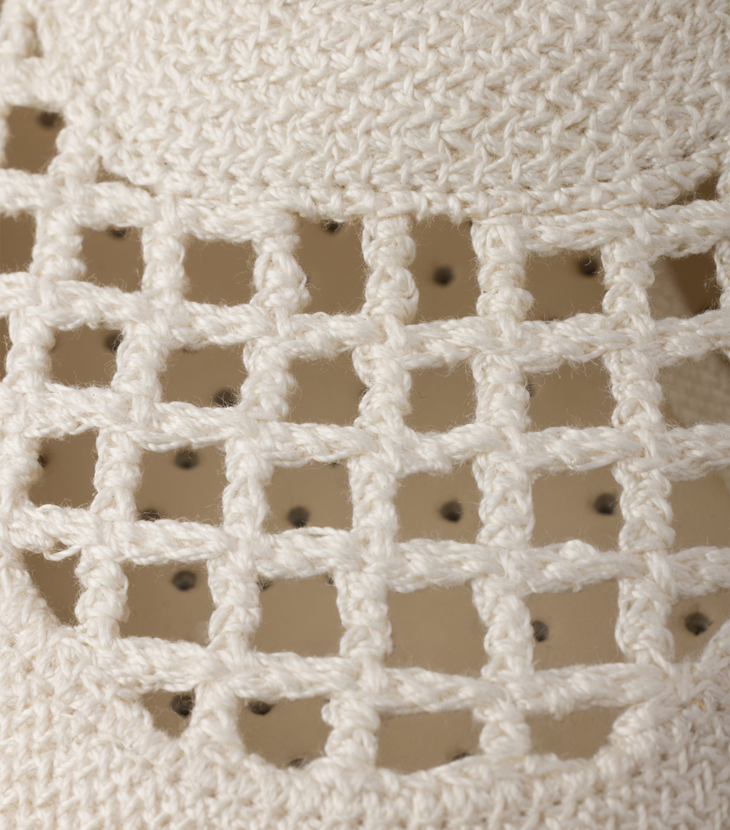 Cotton Crochet Collapse Sneakers F0304 Image 6