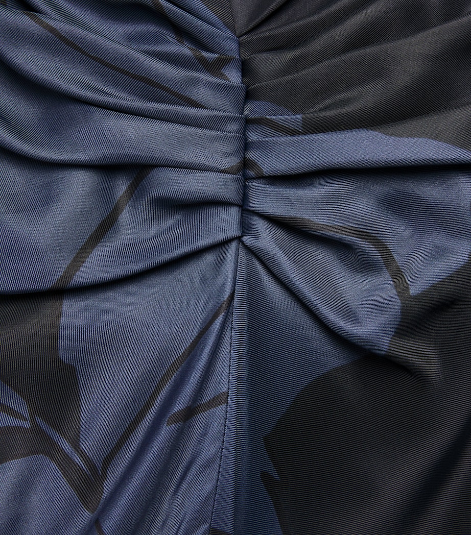 Twill Printed Midi Skirt 9638 DARK NV/PALE RS Image 5