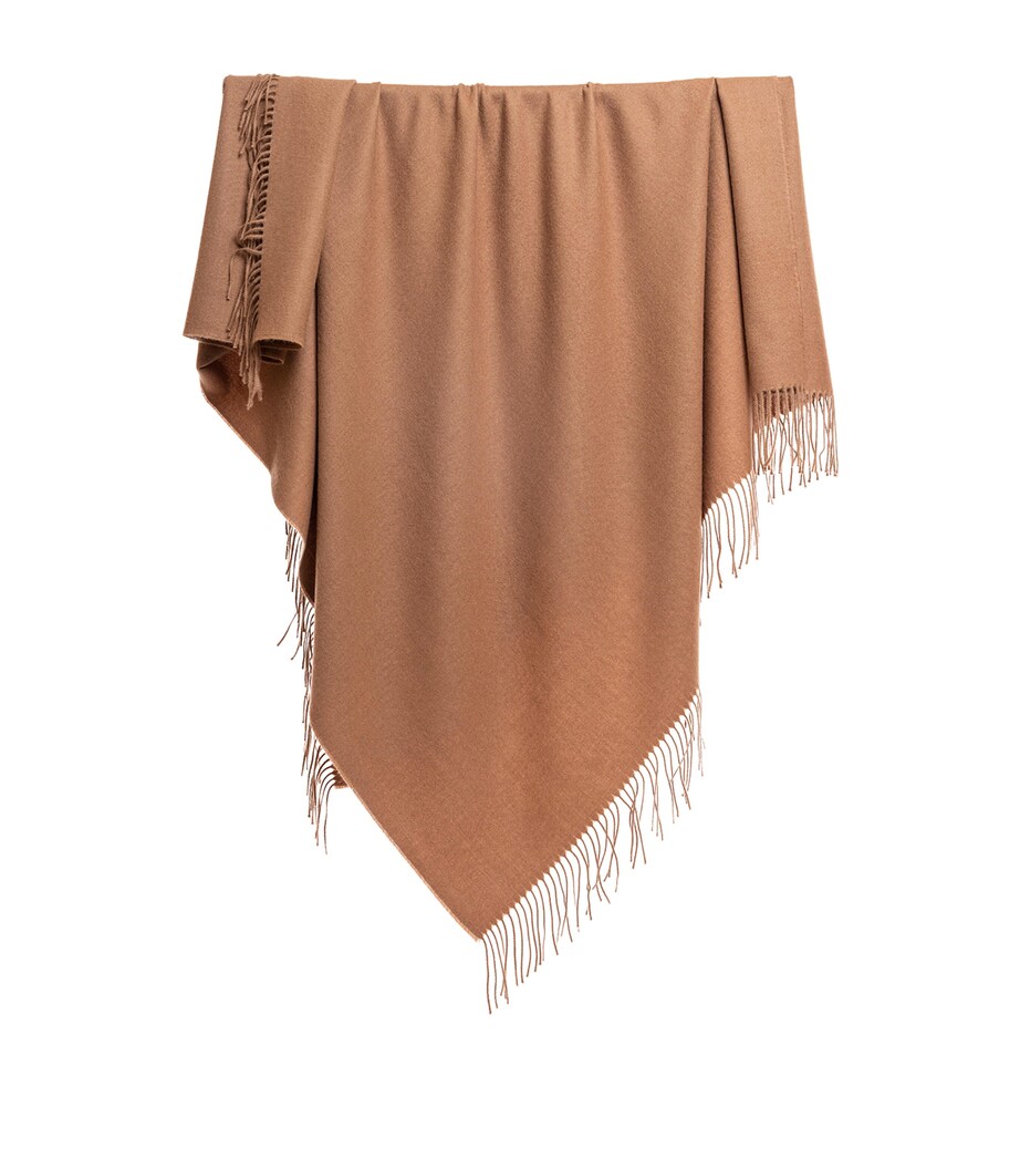 Alpaca Wool Throw (130cm x 180cm) CAMEL Image 1