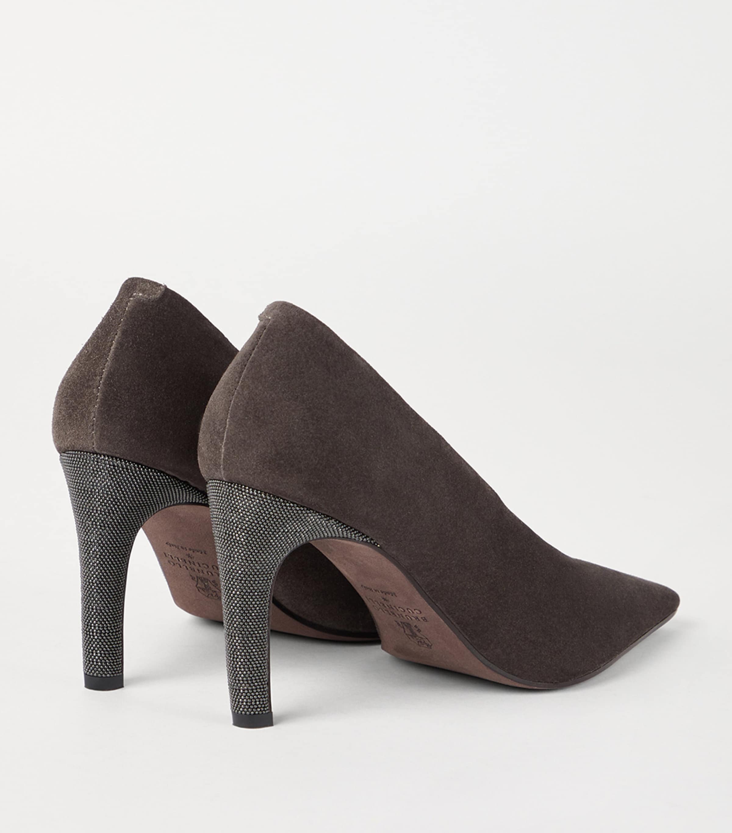 Suede Monili Pumps 85 C7284 Image 4
