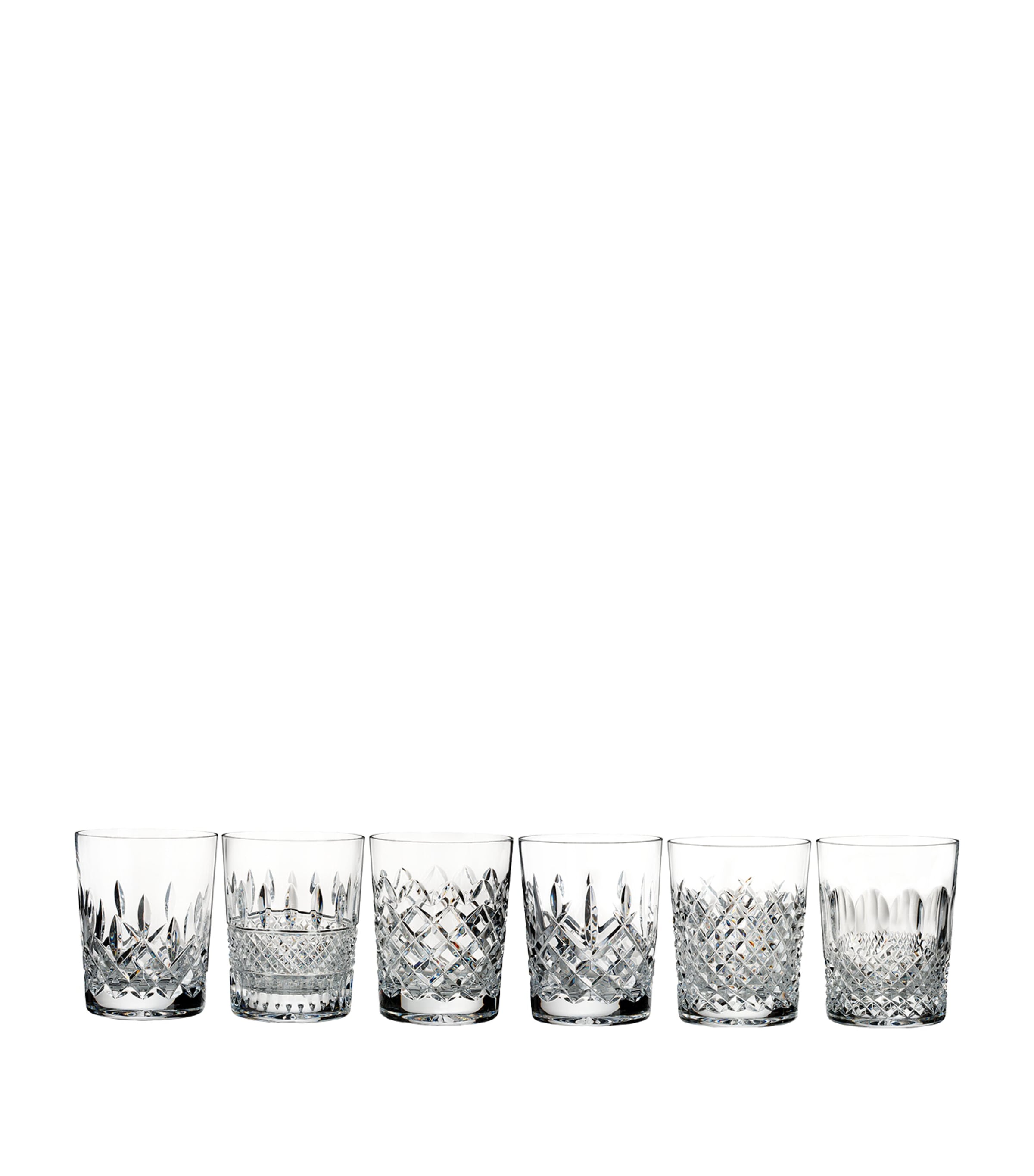 Waterford Crystal Connoisseur Heritage Whiskey Glasses (Set of 6) Clear