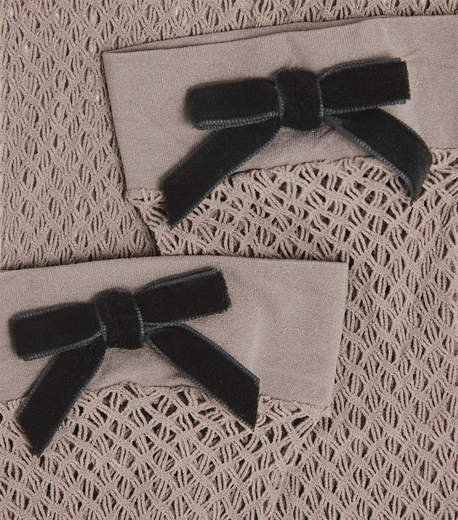 Falke Womens Knee-High Miss Ribbon Socks Taupe Image 4