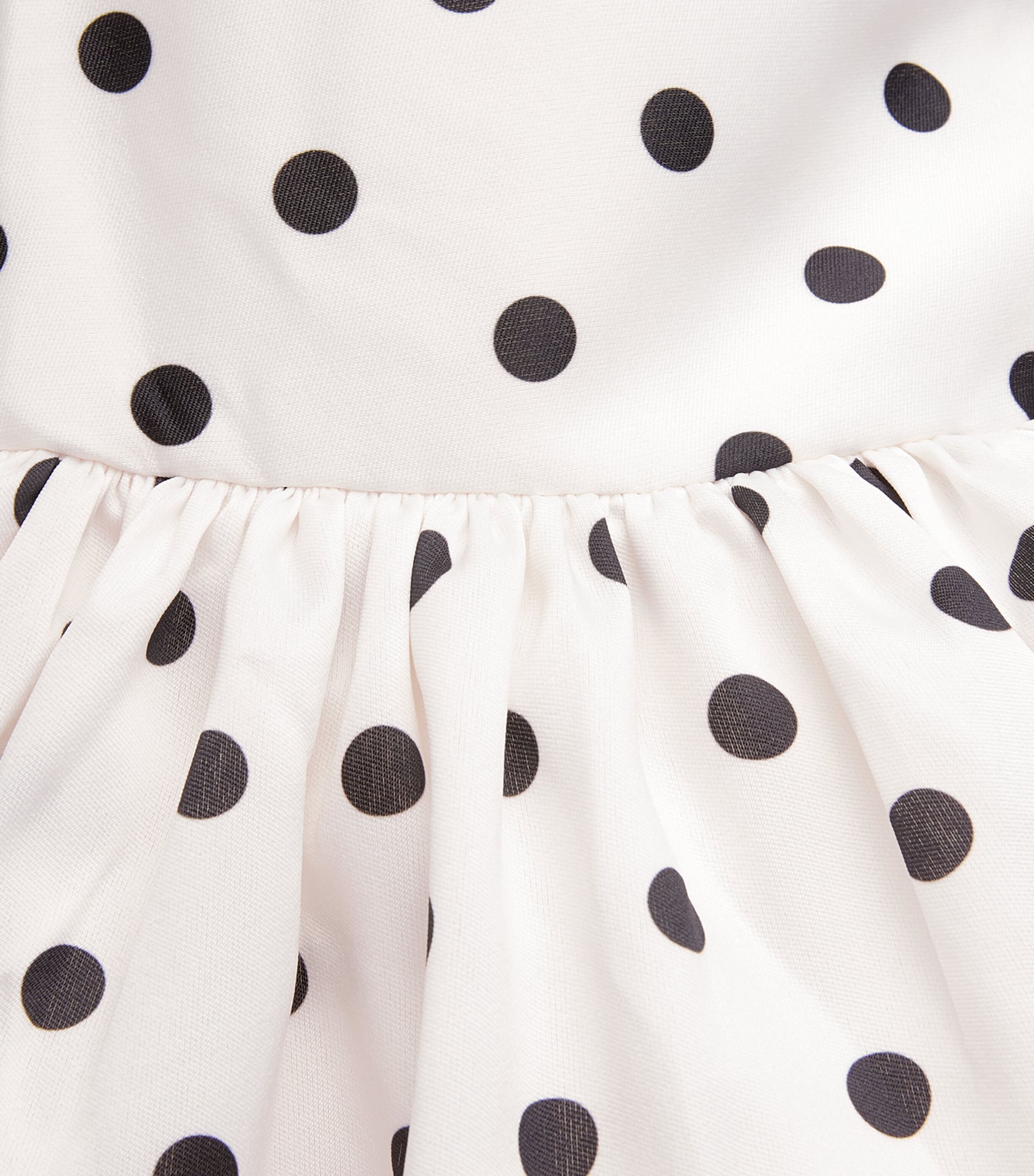 Self-Portrait Womens Taffeta Polka-Dot Midi Skirt Cream Image 6