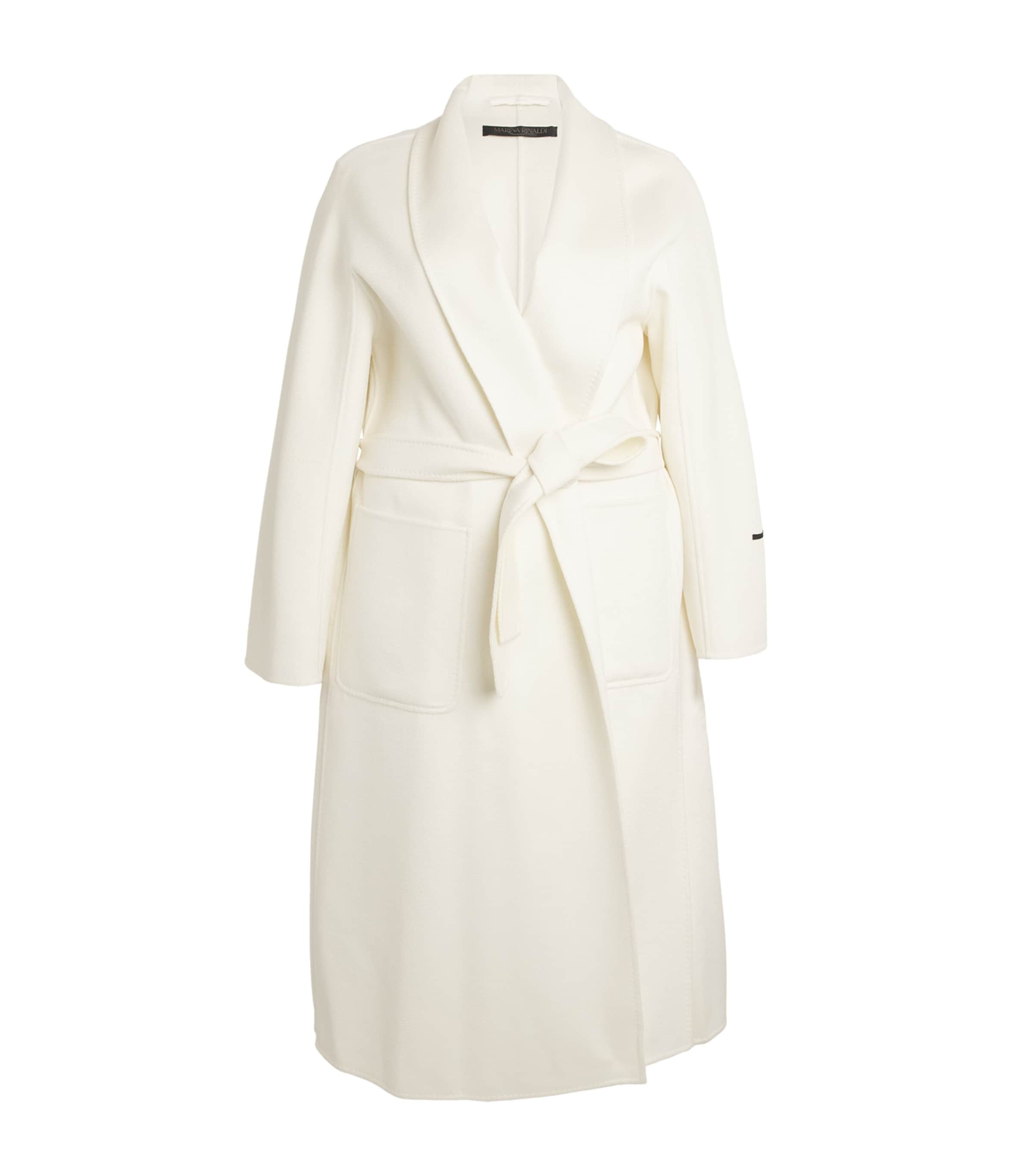 MARINA RINALDI VIRGIN WOOL OVERCOAT 