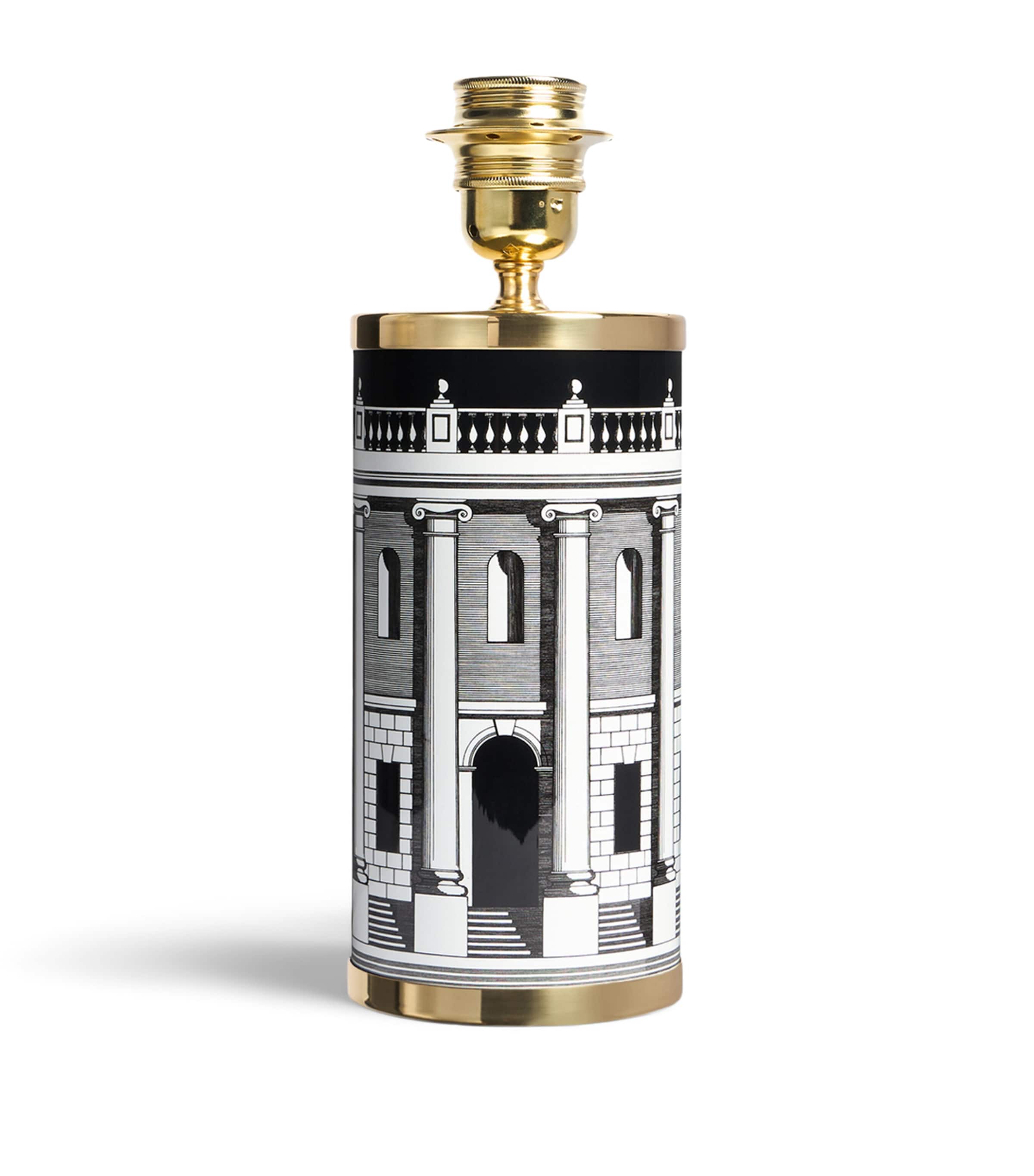 Fornasetti Small Casa Con Colonne Lamp Base In Black