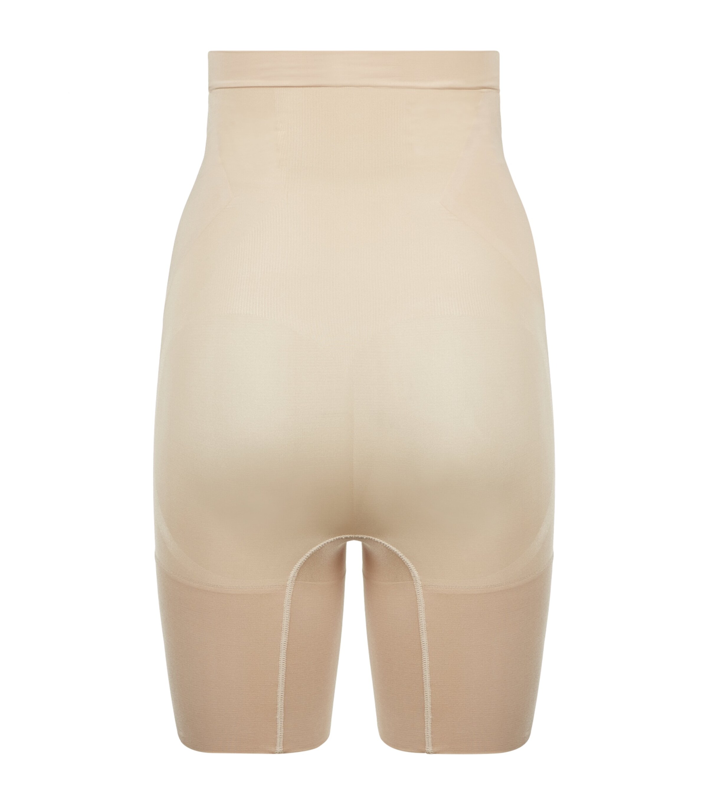 SPANX Womens SPANXsculpt OnCore High-Waist Mid-Thigh Shorts - Firm Control Soft Nude Image 2