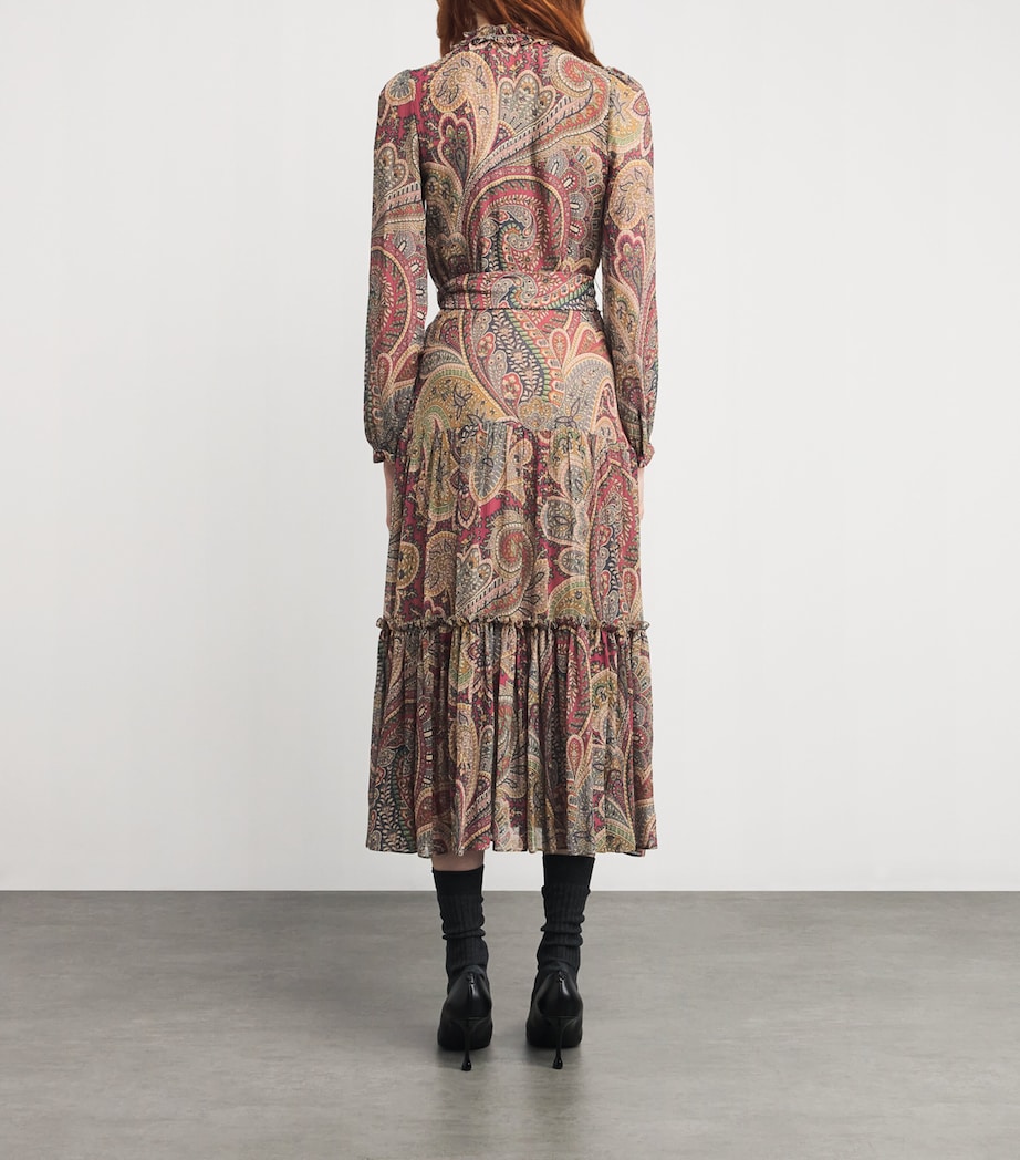 Silk Tie-Waist Maxi Dress X0867 Image 4