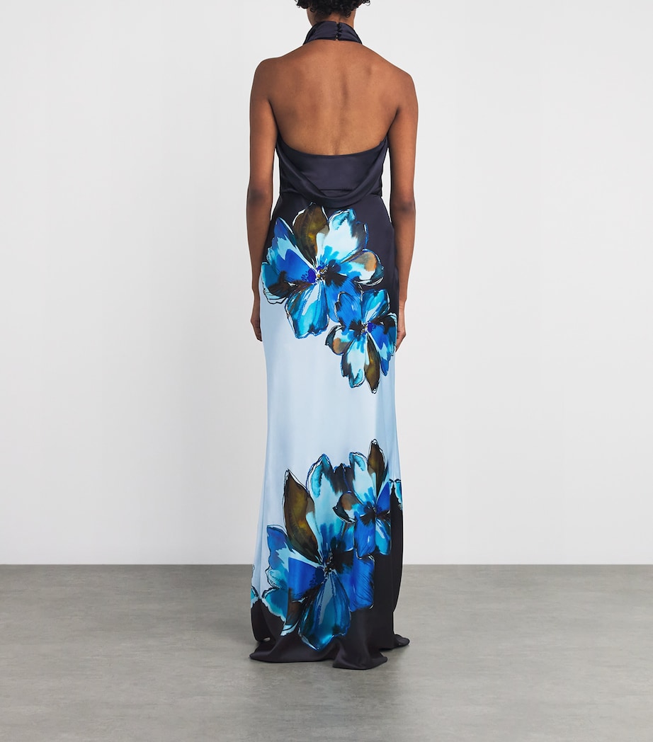 Silk Cyran Maxi Dress PRINT Image 3