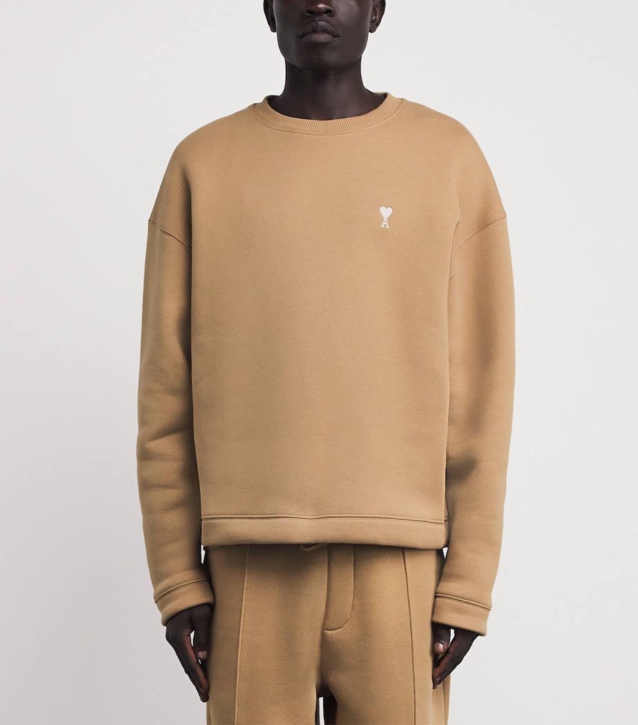 Cotton Ami de Coeur Sweatshirt 280 - CAMEL Image 3