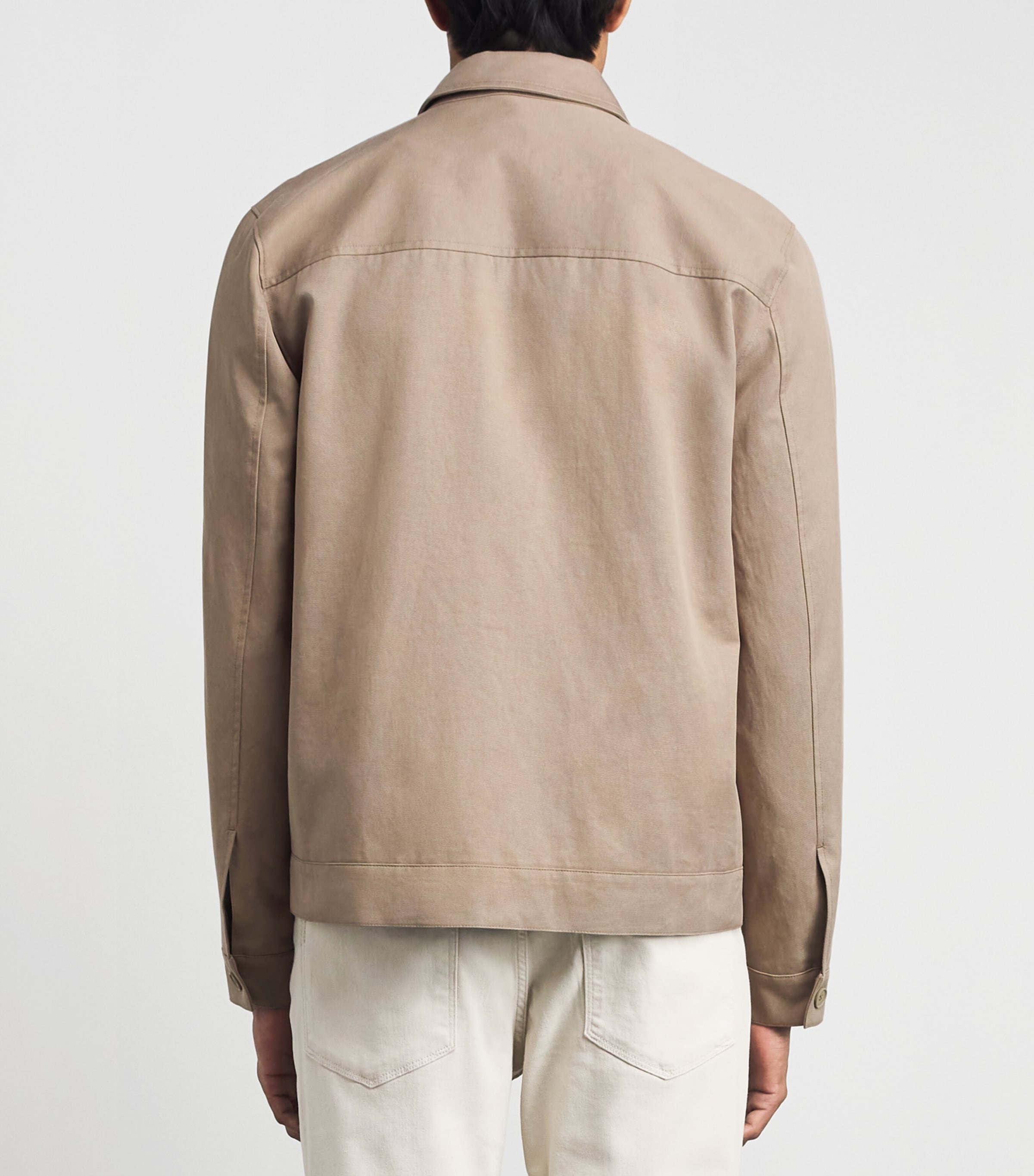 PAIGE Mens Cotton-Blend Renehen Jacket Warm Birch Image 5
